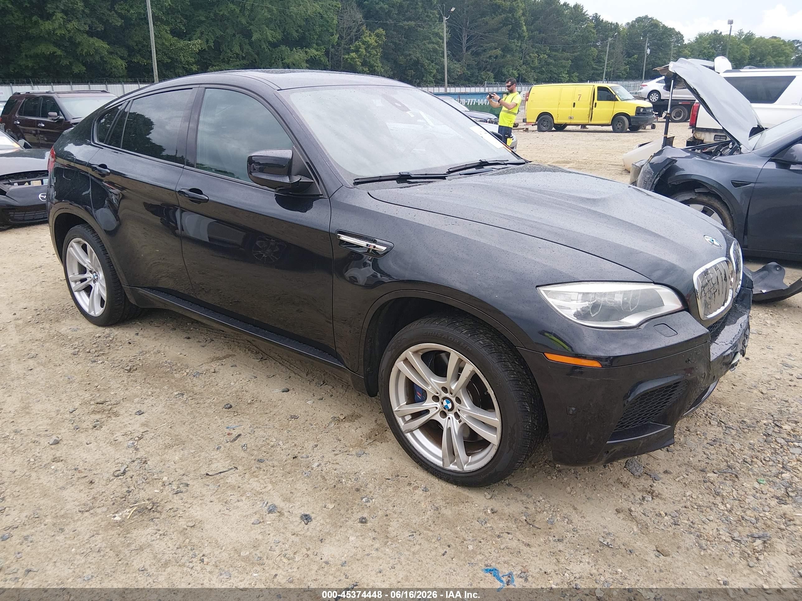 2014 Bmw X6 M   Black vin: 5YMGZ0C50E0C40291