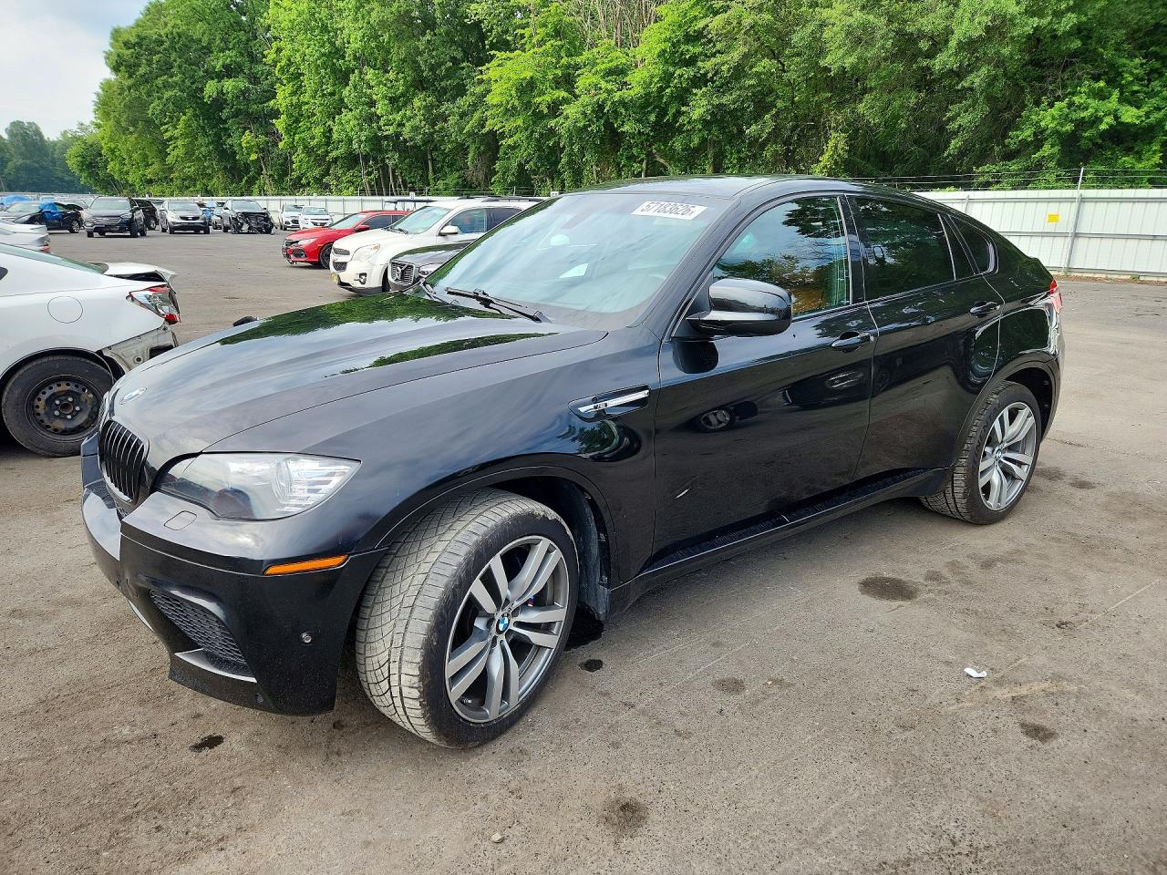 2012 Bmw X6 M Black vin: 5YMGZ0C51CLL29683