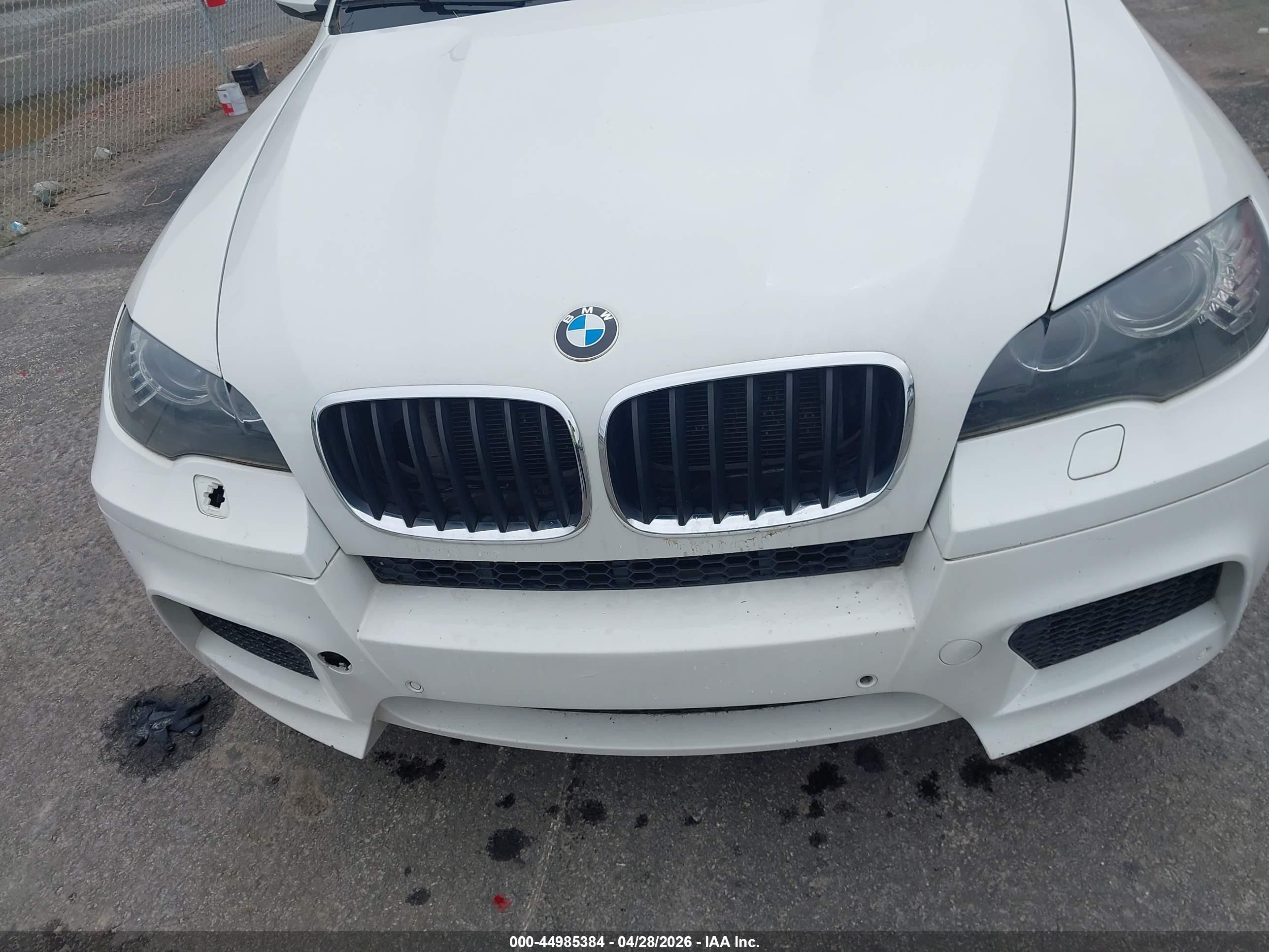 2012 Bmw X6 M   White vin: 5YMGZ0C53CLL29555