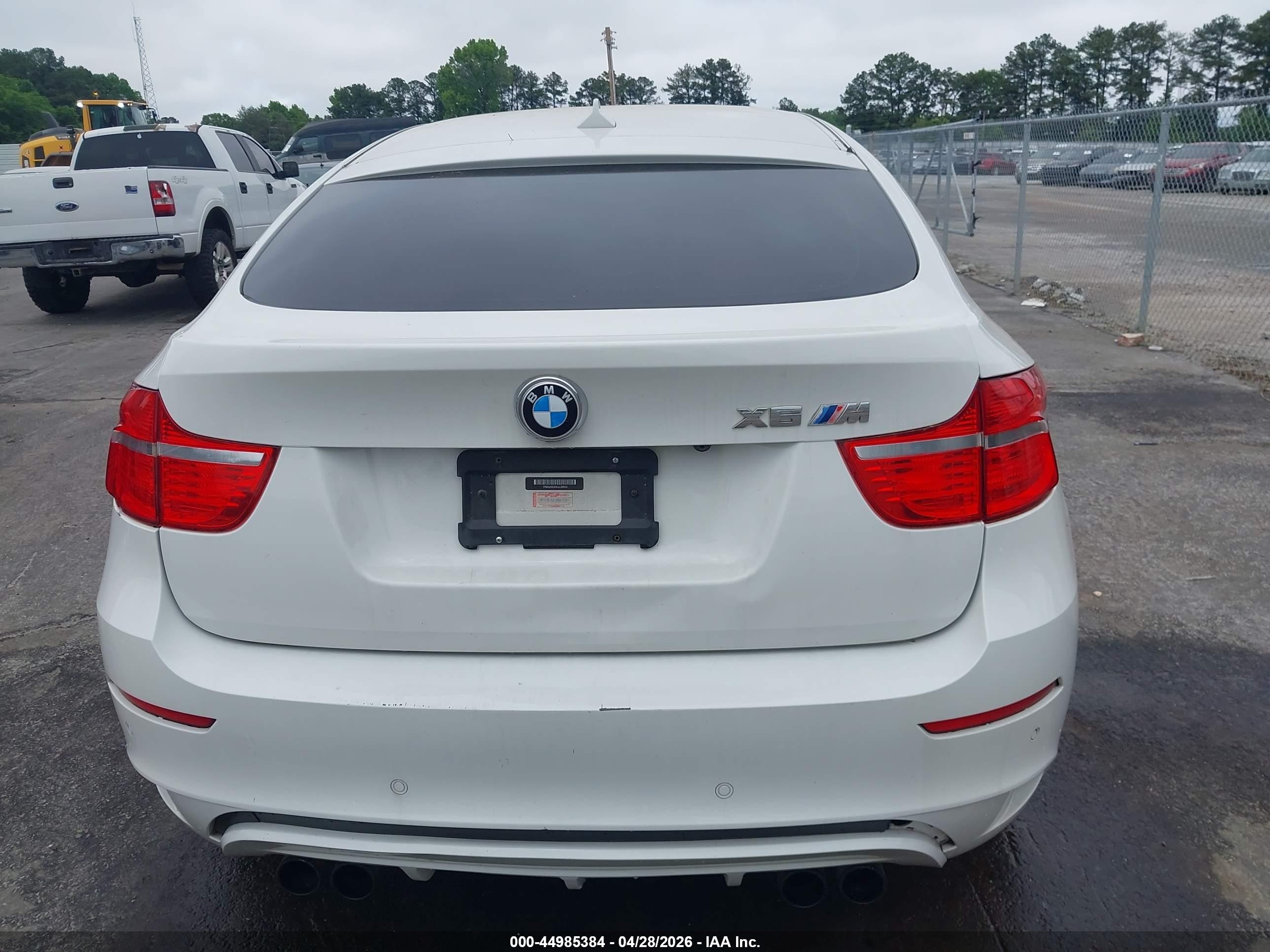 2012 Bmw X6 M   White vin: 5YMGZ0C53CLL29555