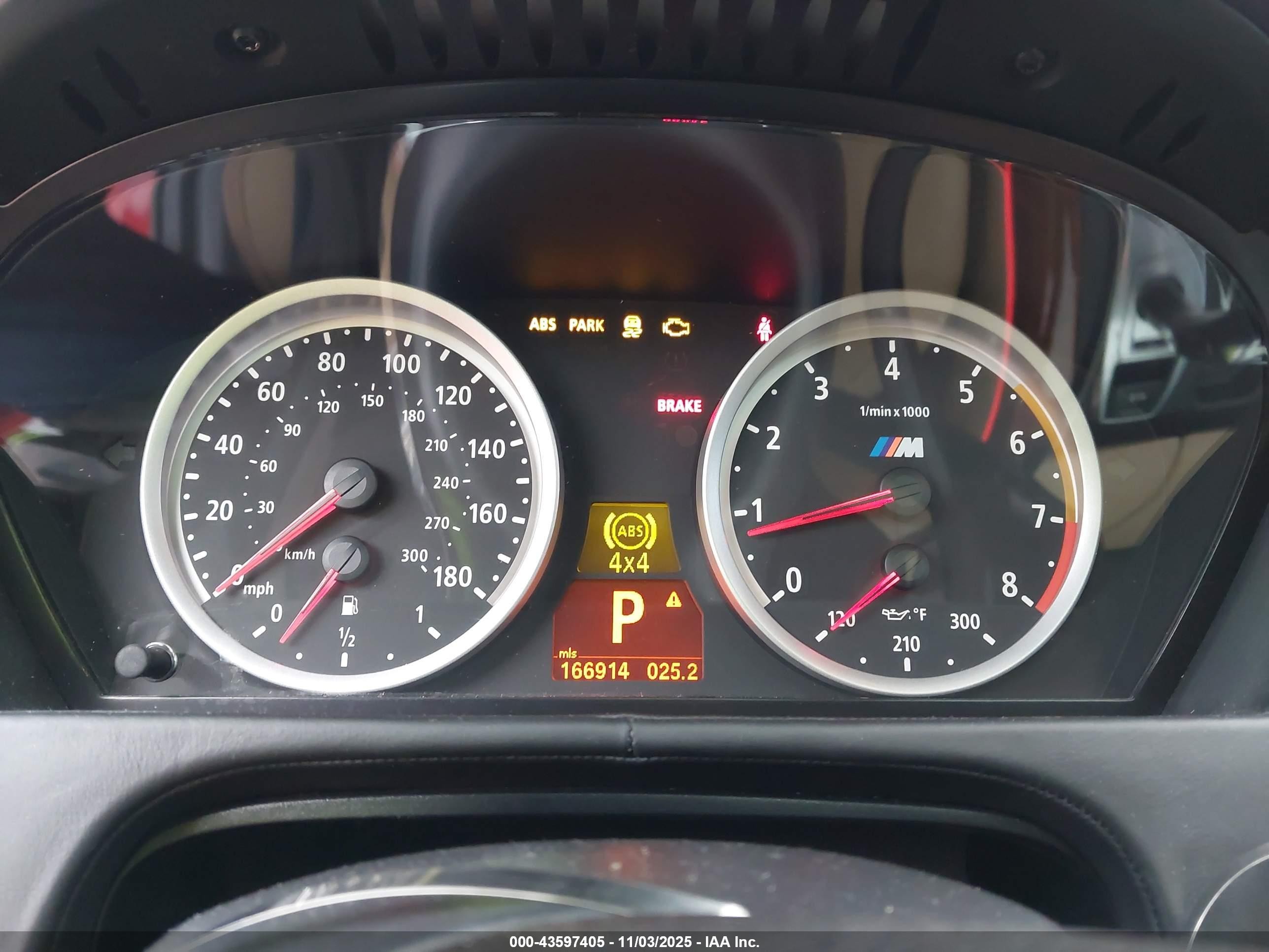 2010 Bmw X6 M   Red vin: 5YMGZ0C55ALK13299