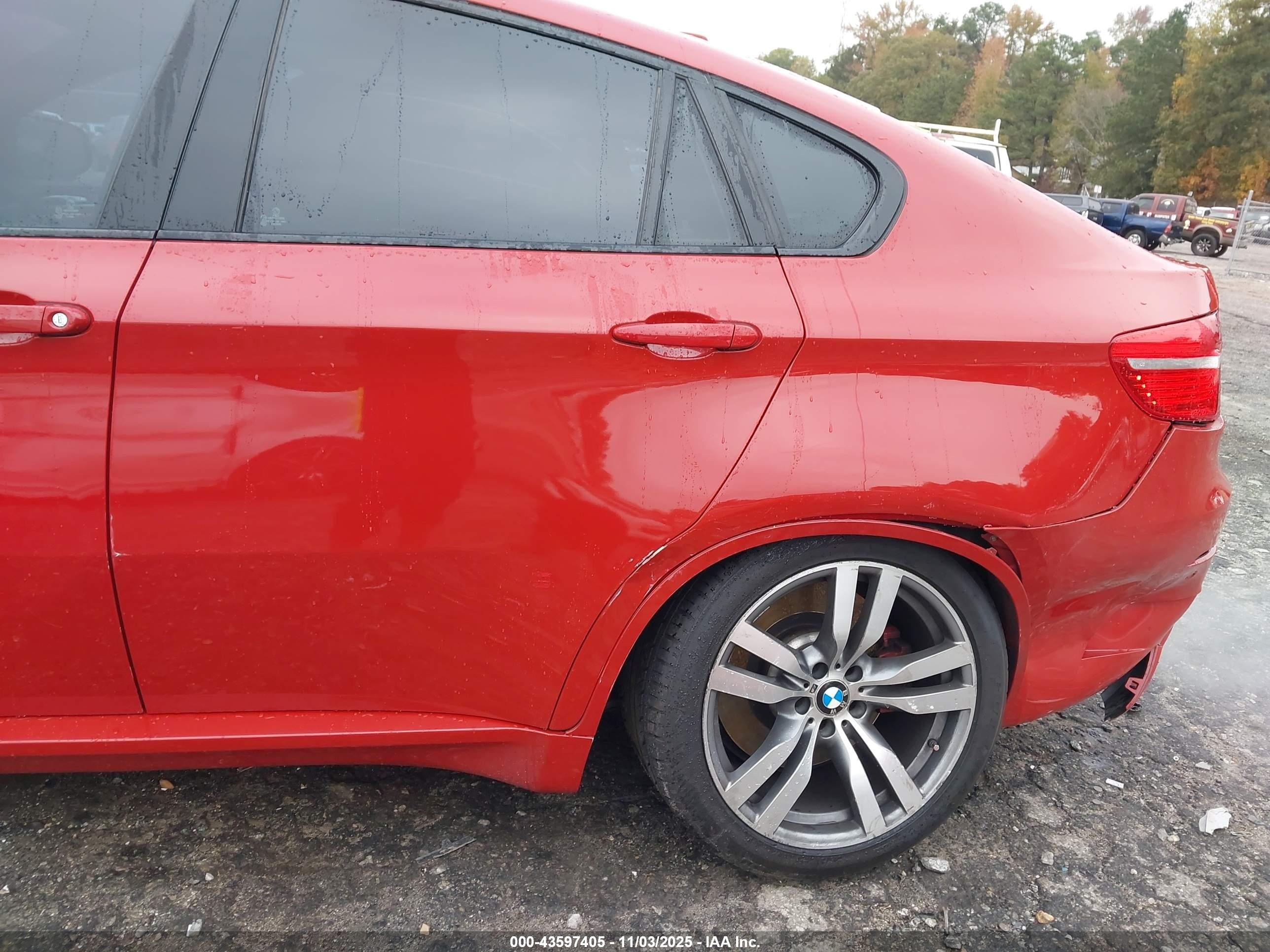 2010 Bmw X6 M   Red vin: 5YMGZ0C55ALK13299