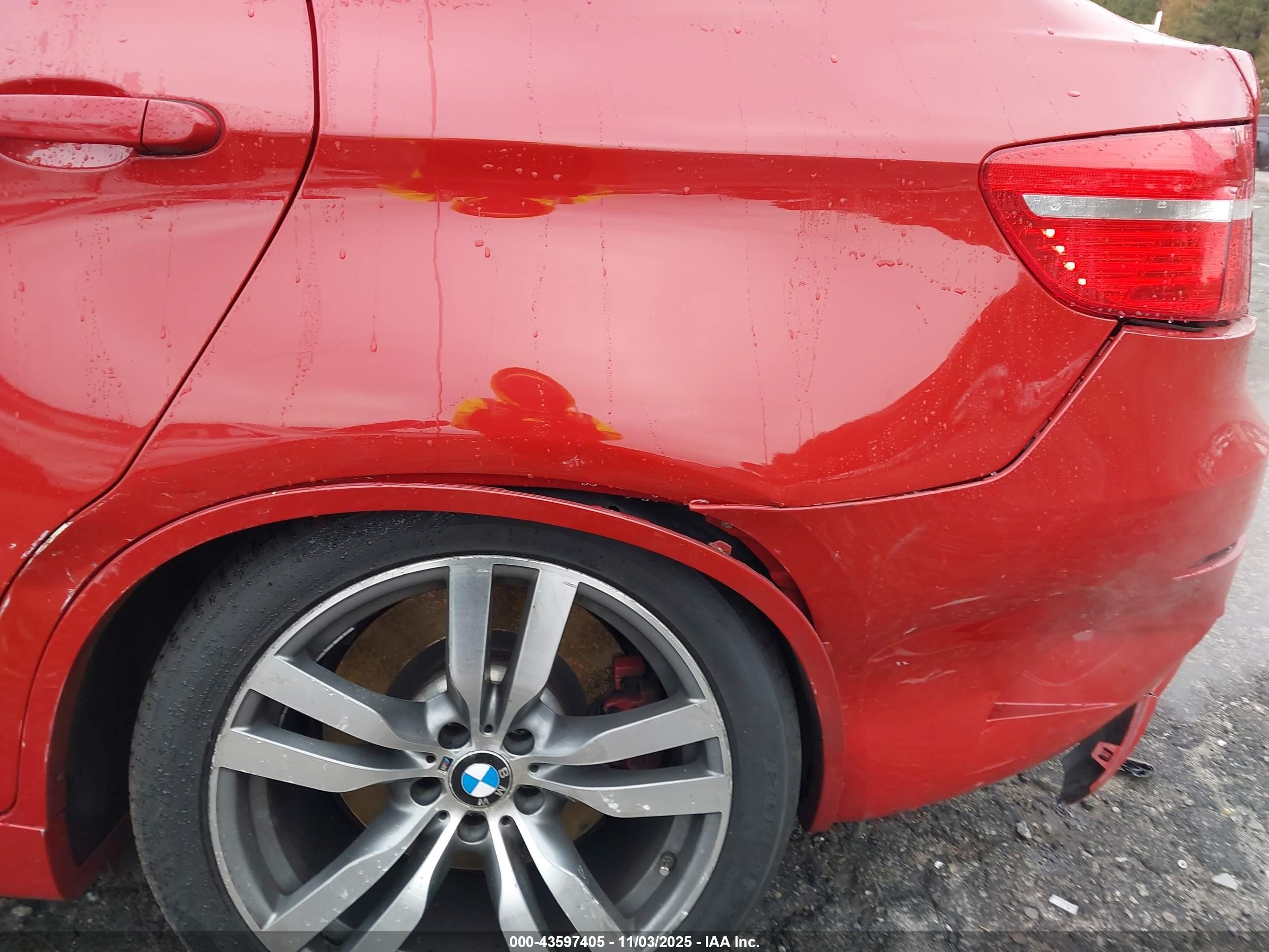 2010 Bmw X6 M   Red vin: 5YMGZ0C55ALK13299