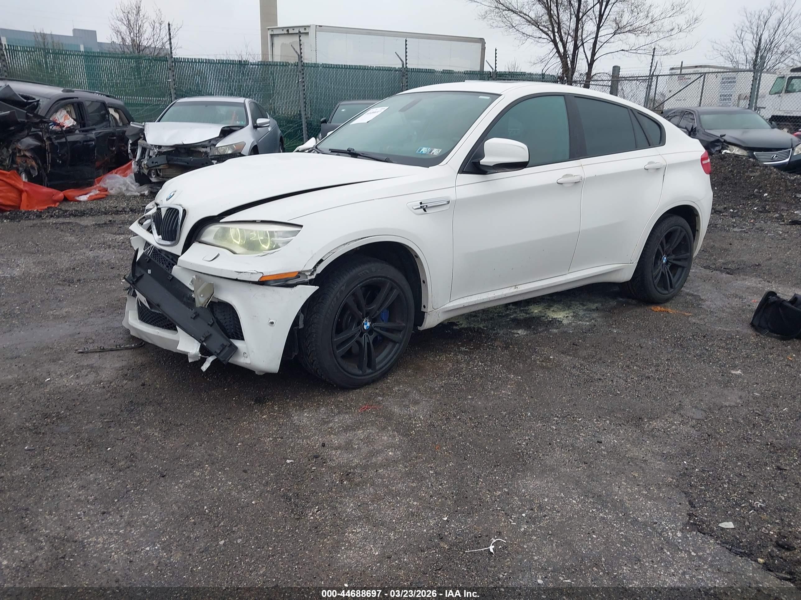 2013 Bmw X6 M   White vin: 5YMGZ0C55DLL29963