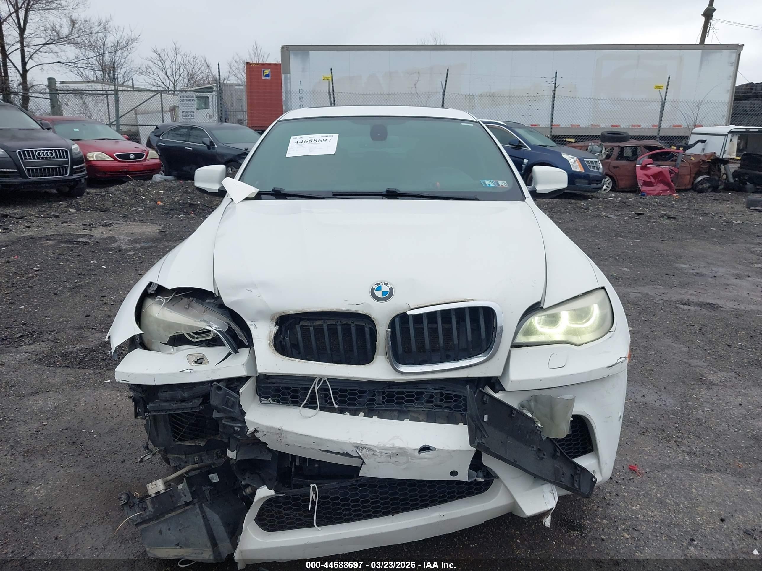 2013 Bmw X6 M   White vin: 5YMGZ0C55DLL29963