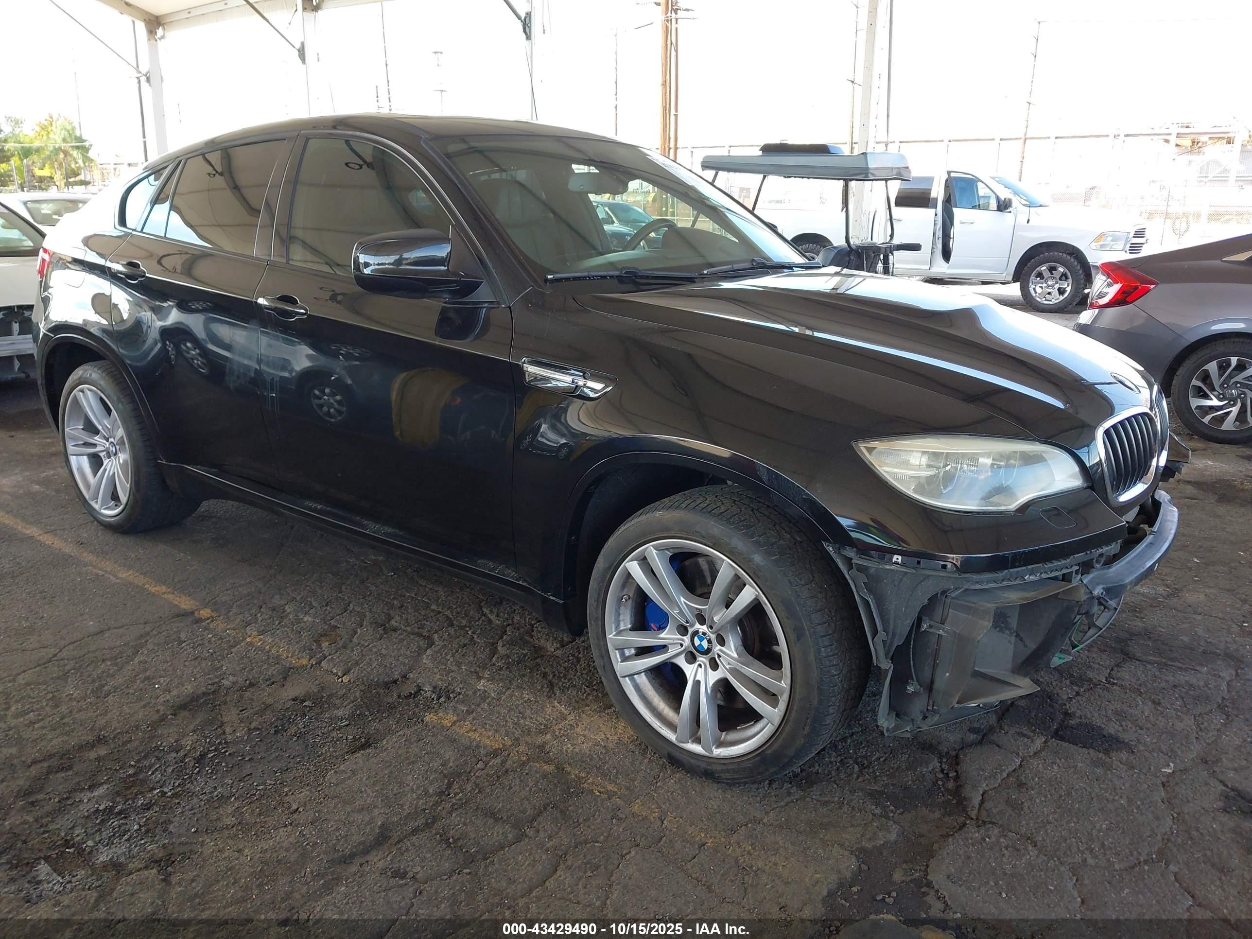 2014 Bmw X6 M   Black vin: 5YMGZ0C55E0C40478