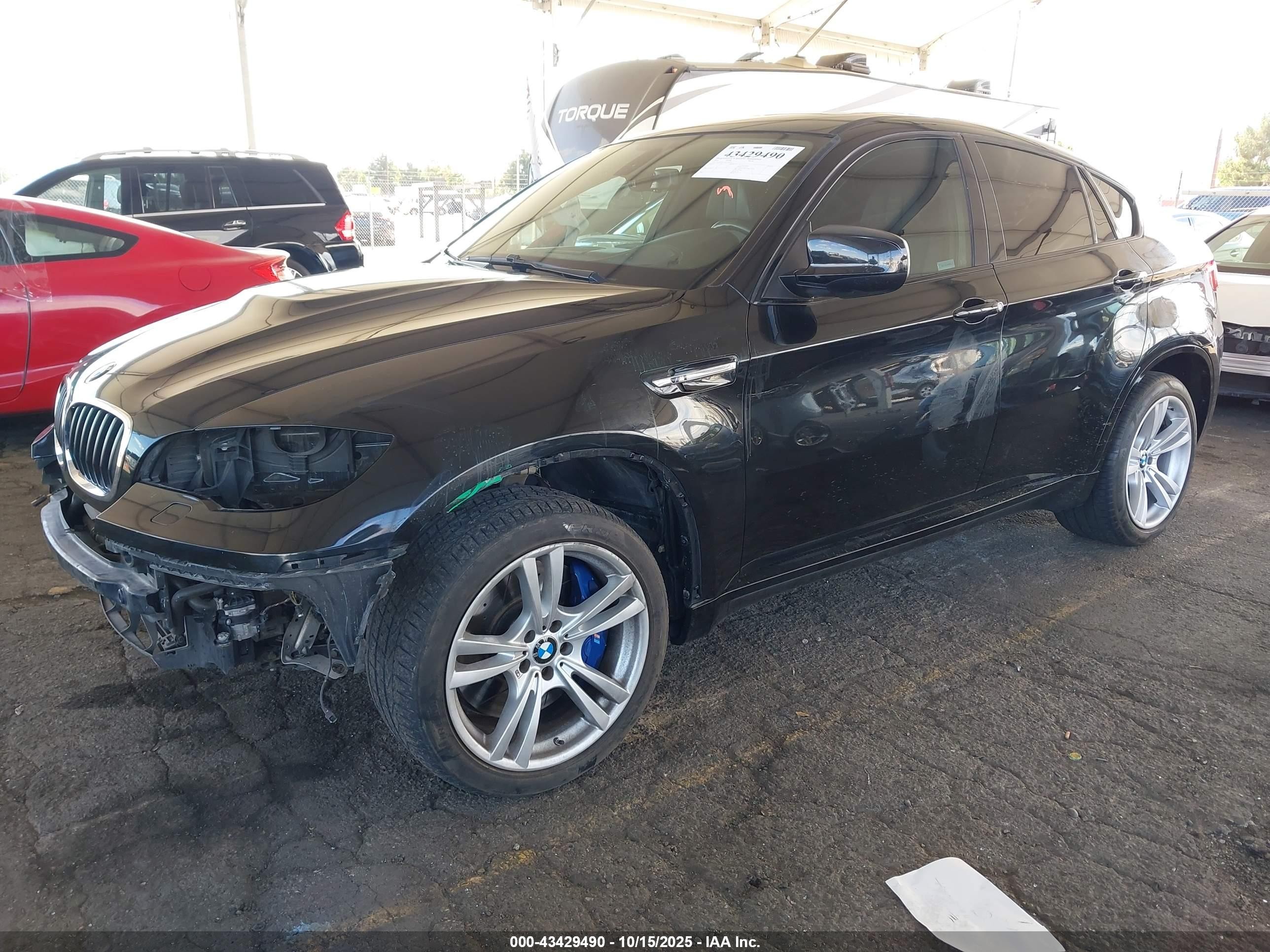 2014 Bmw X6 M   Black vin: 5YMGZ0C55E0C40478
