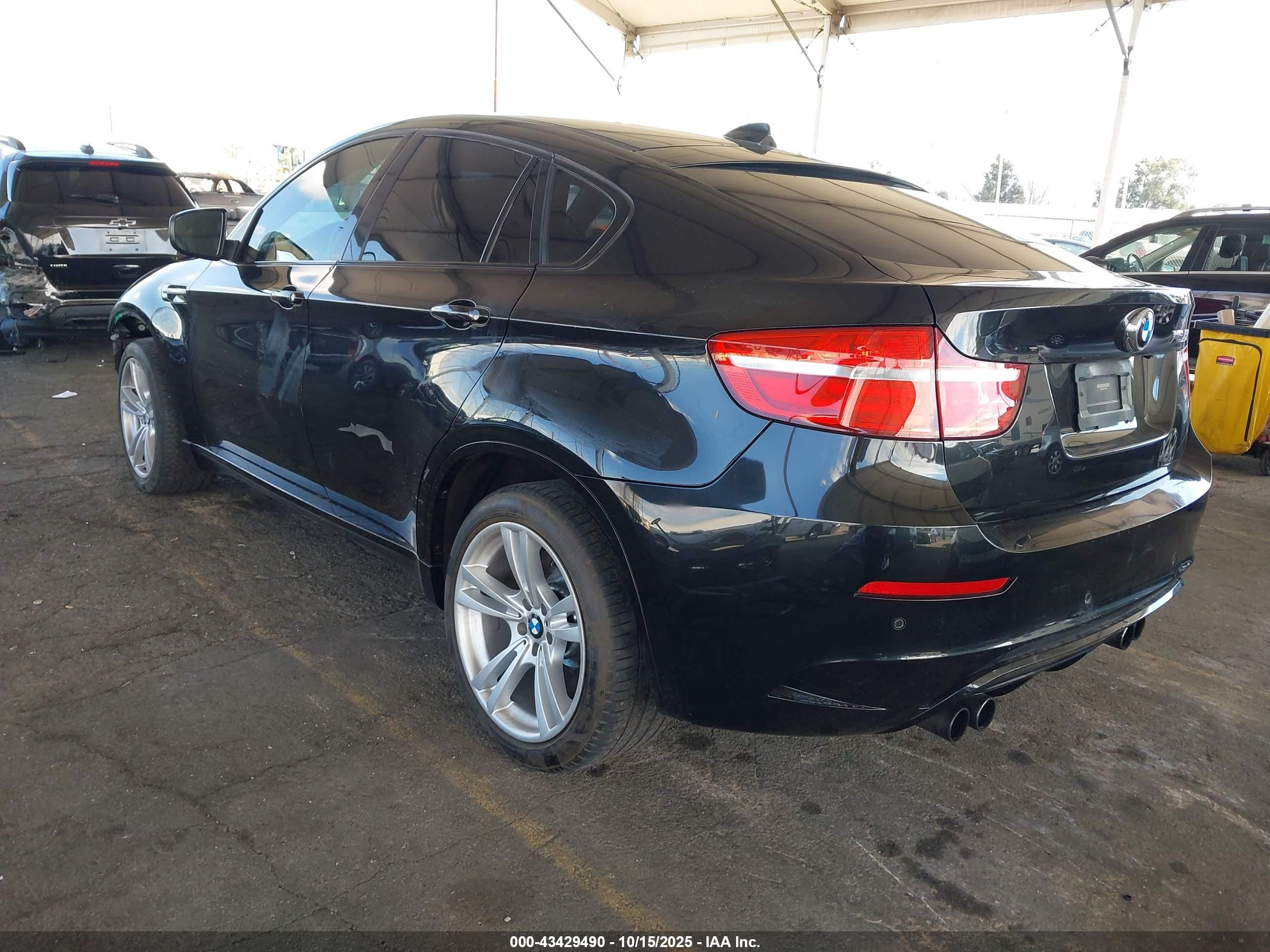 2014 Bmw X6 M   Black vin: 5YMGZ0C55E0C40478