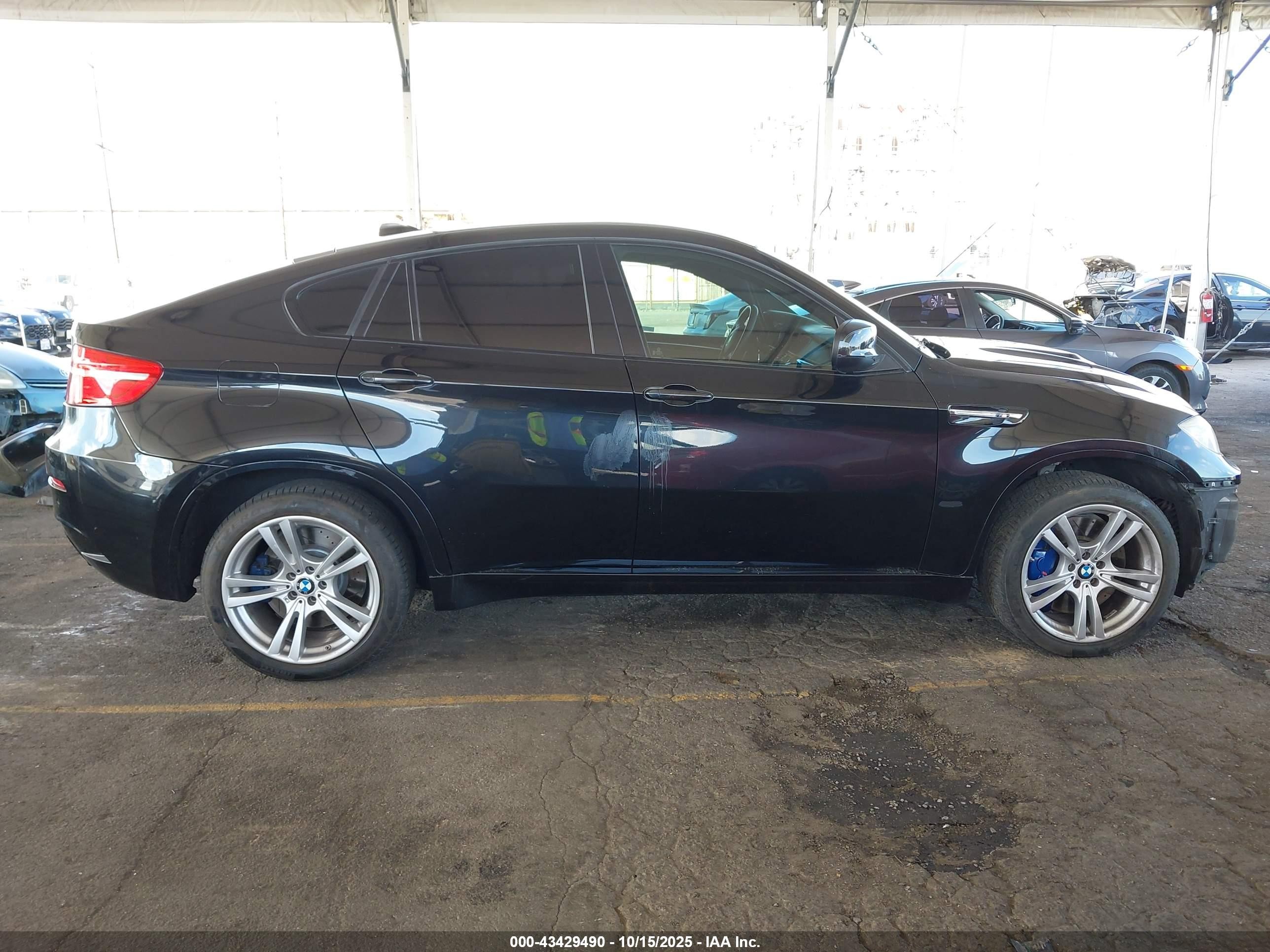 2014 Bmw X6 M   Black vin: 5YMGZ0C55E0C40478