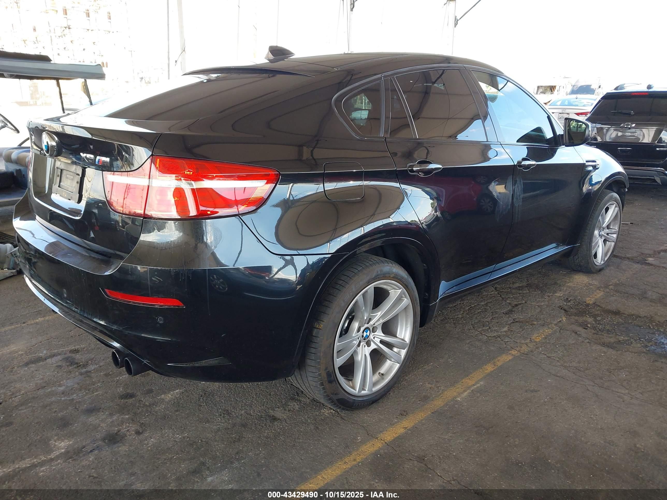 2014 Bmw X6 M   Black vin: 5YMGZ0C55E0C40478