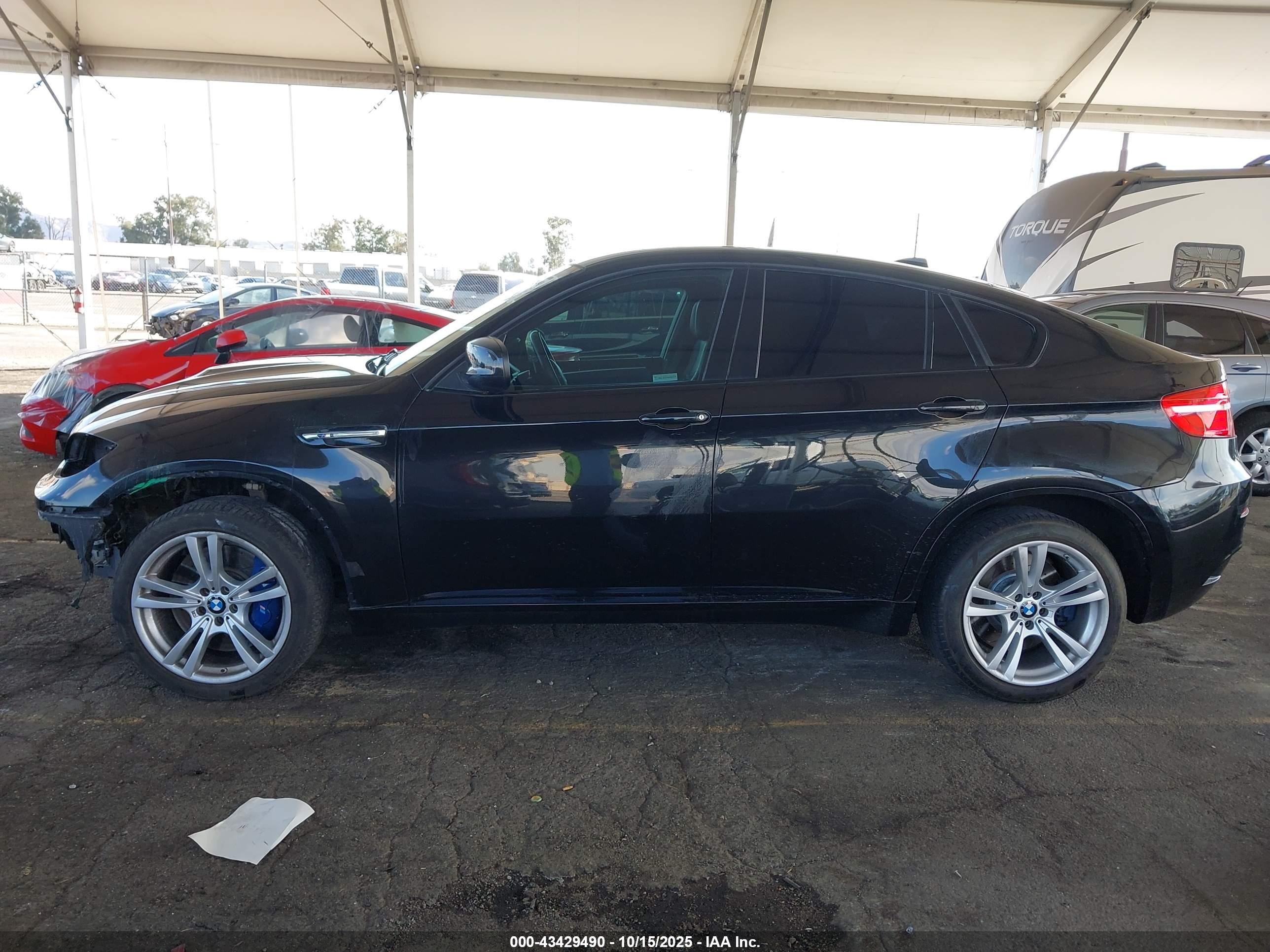 2014 Bmw X6 M   Black vin: 5YMGZ0C55E0C40478