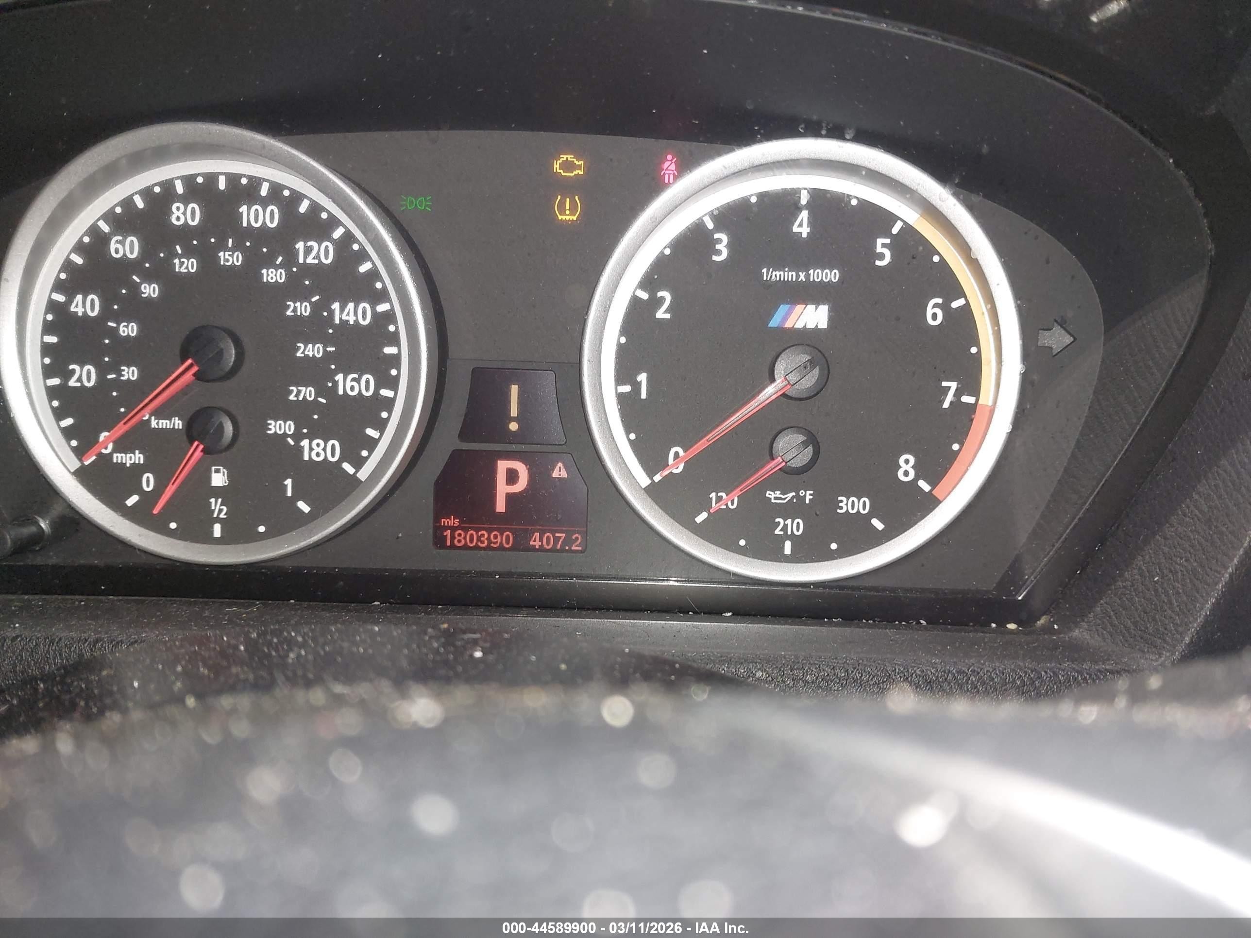 2010 Bmw X6 M   White vin: 5YMGZ0C56ALK13263