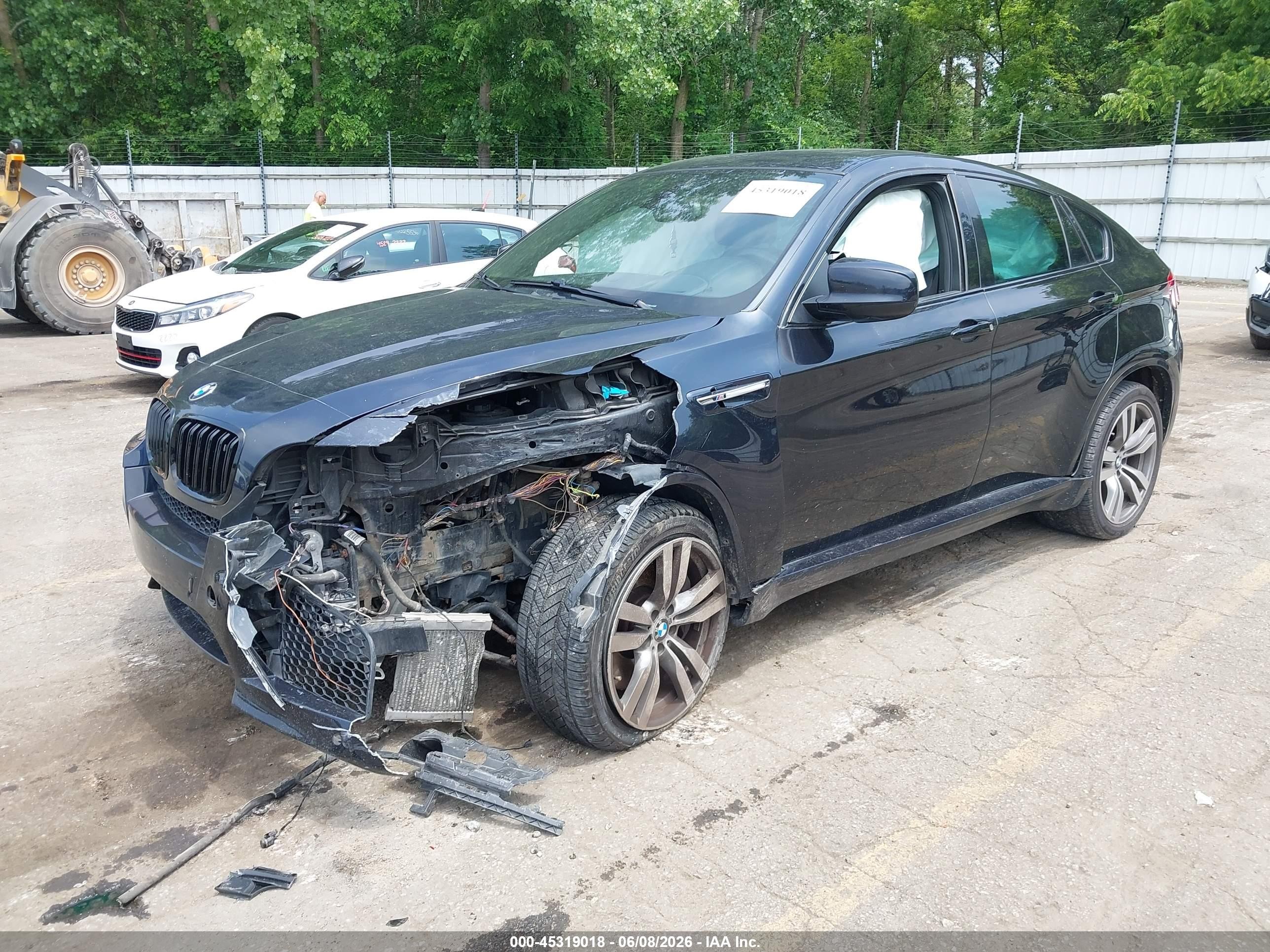 2012 Bmw X6 M   Black vin: 5YMGZ0C59CLL29575