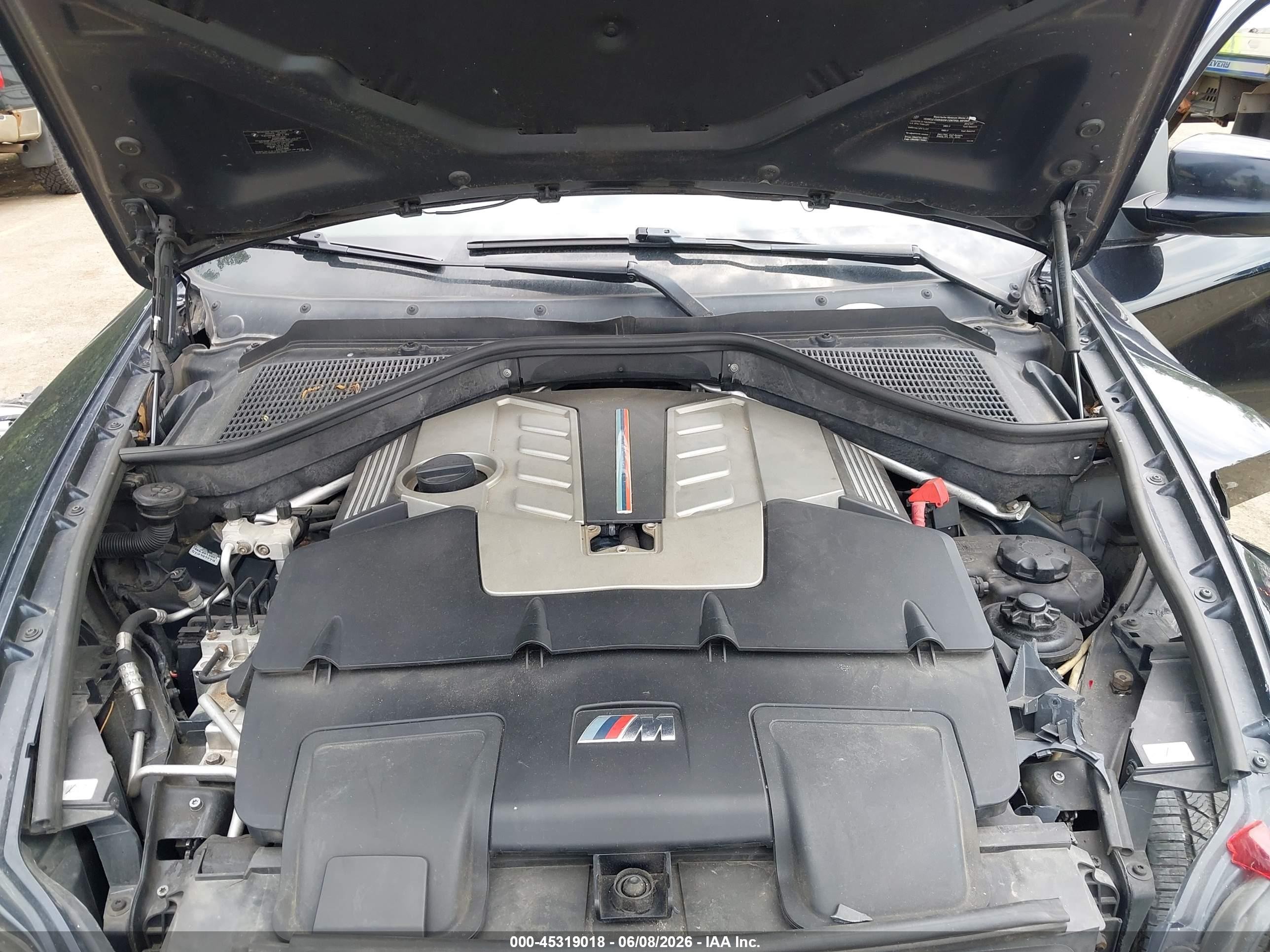 2012 Bmw X6 M   Black vin: 5YMGZ0C59CLL29575
