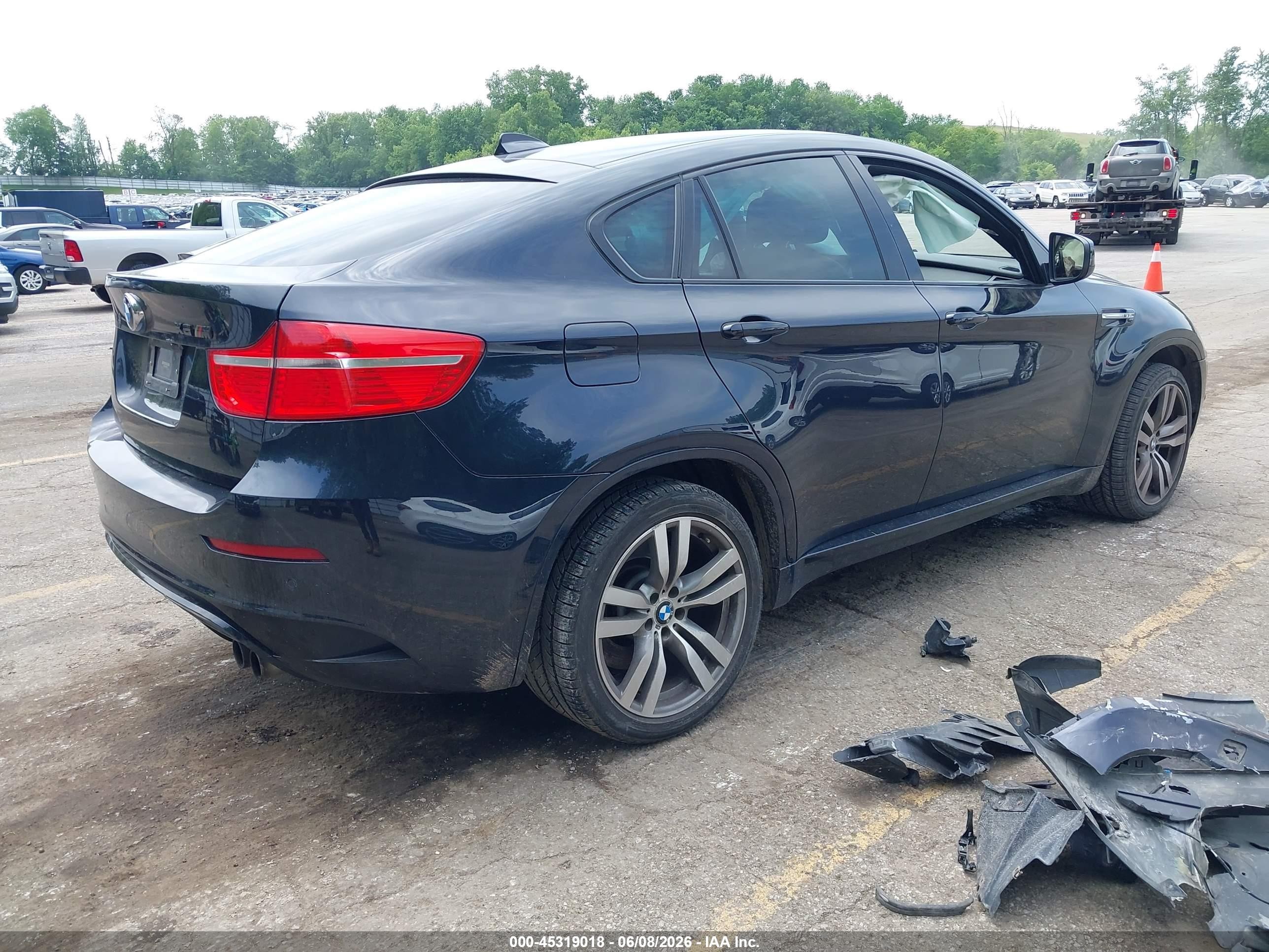 2012 Bmw X6 M   Black vin: 5YMGZ0C59CLL29575