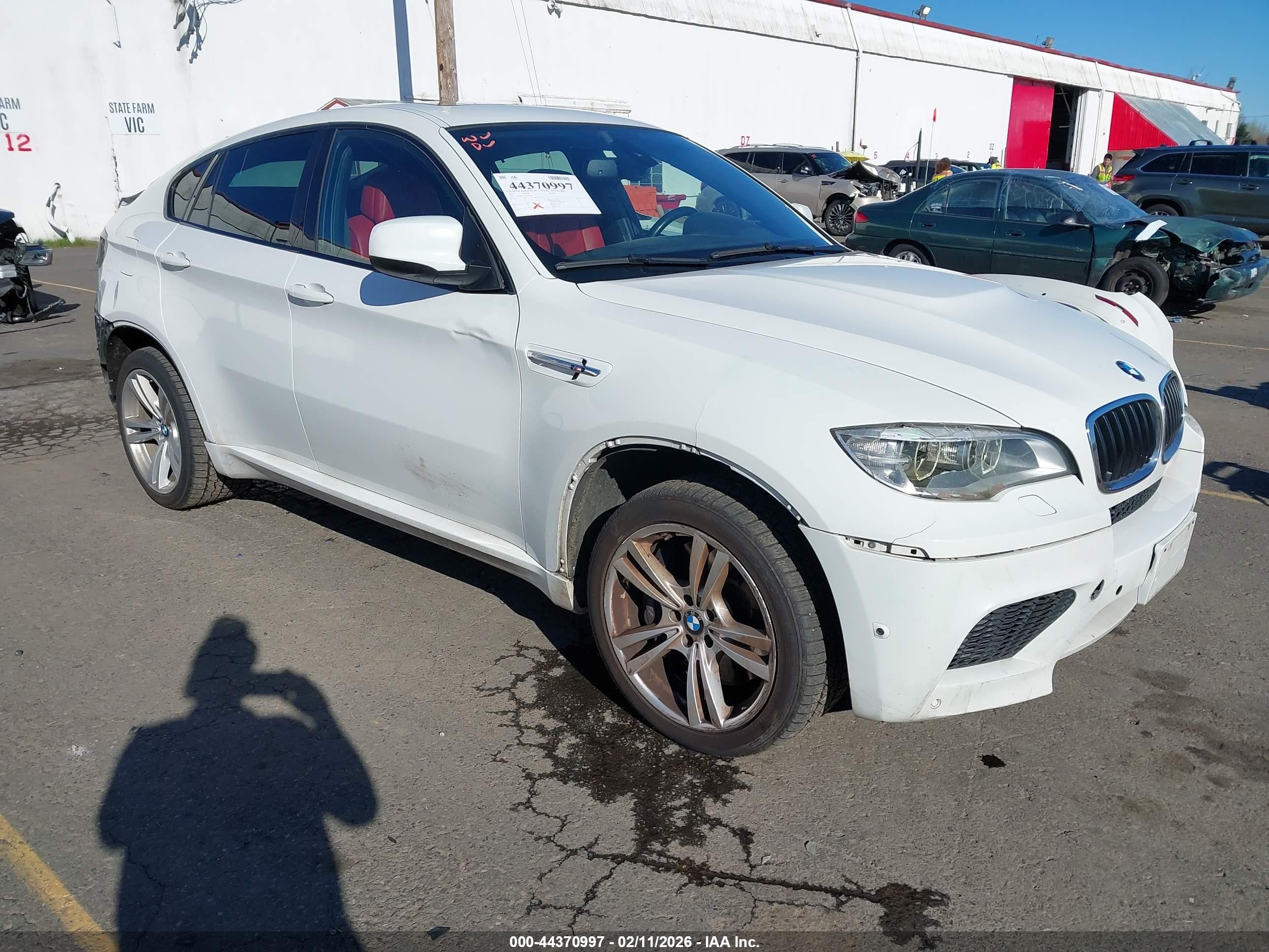 2013 Bmw X6 M   White vin: 5YMGZ0C59D0C40112