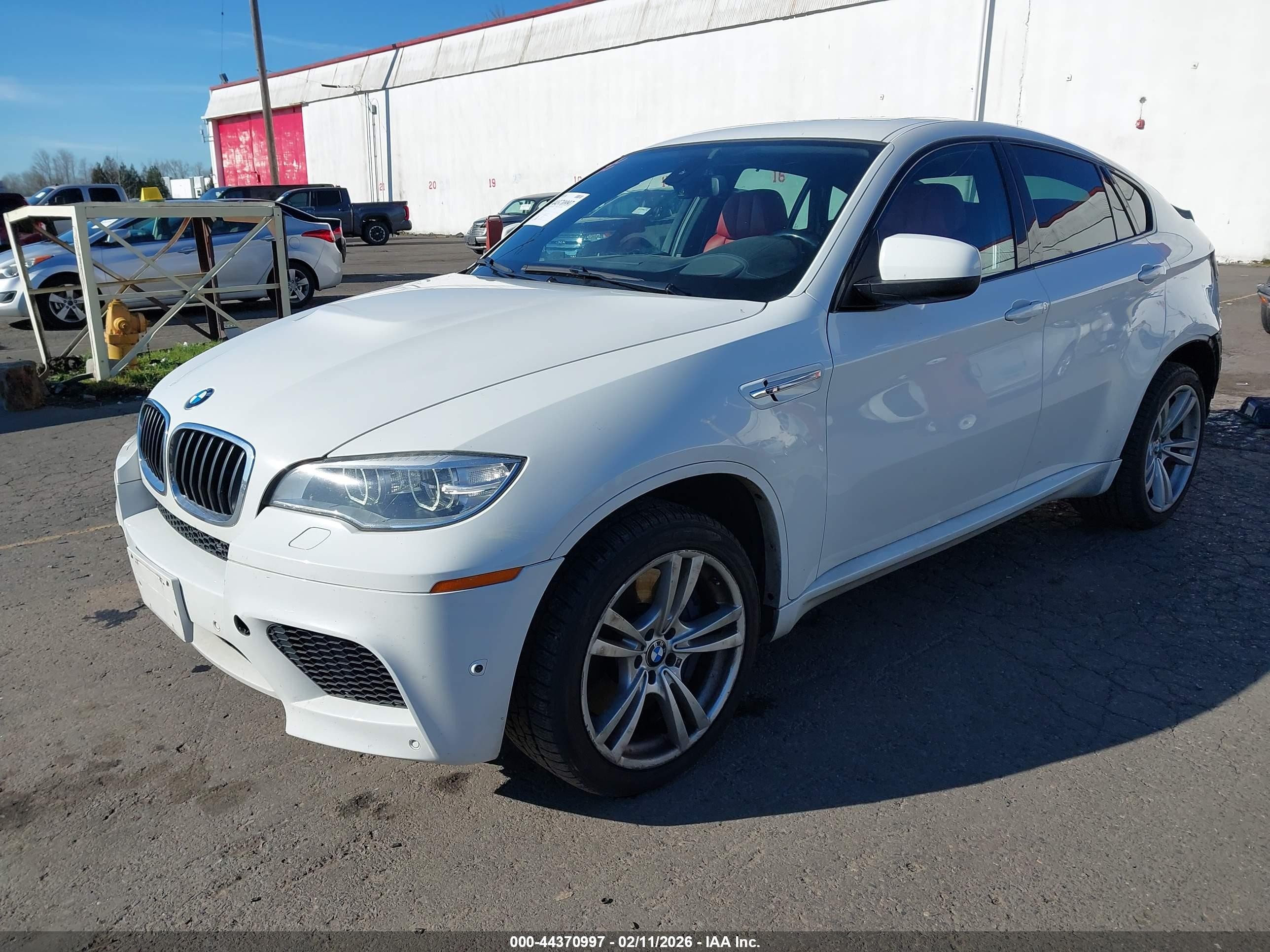 2013 Bmw X6 M   White vin: 5YMGZ0C59D0C40112