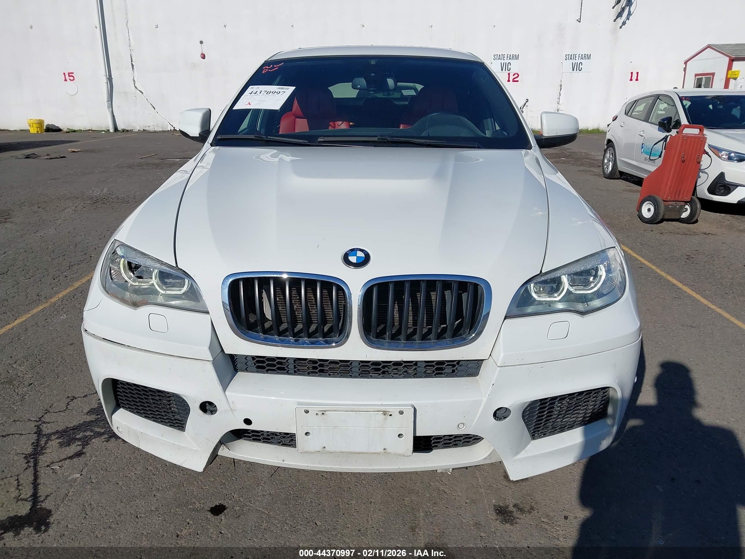 2013 Bmw X6 M   White vin: 5YMGZ0C59D0C40112
