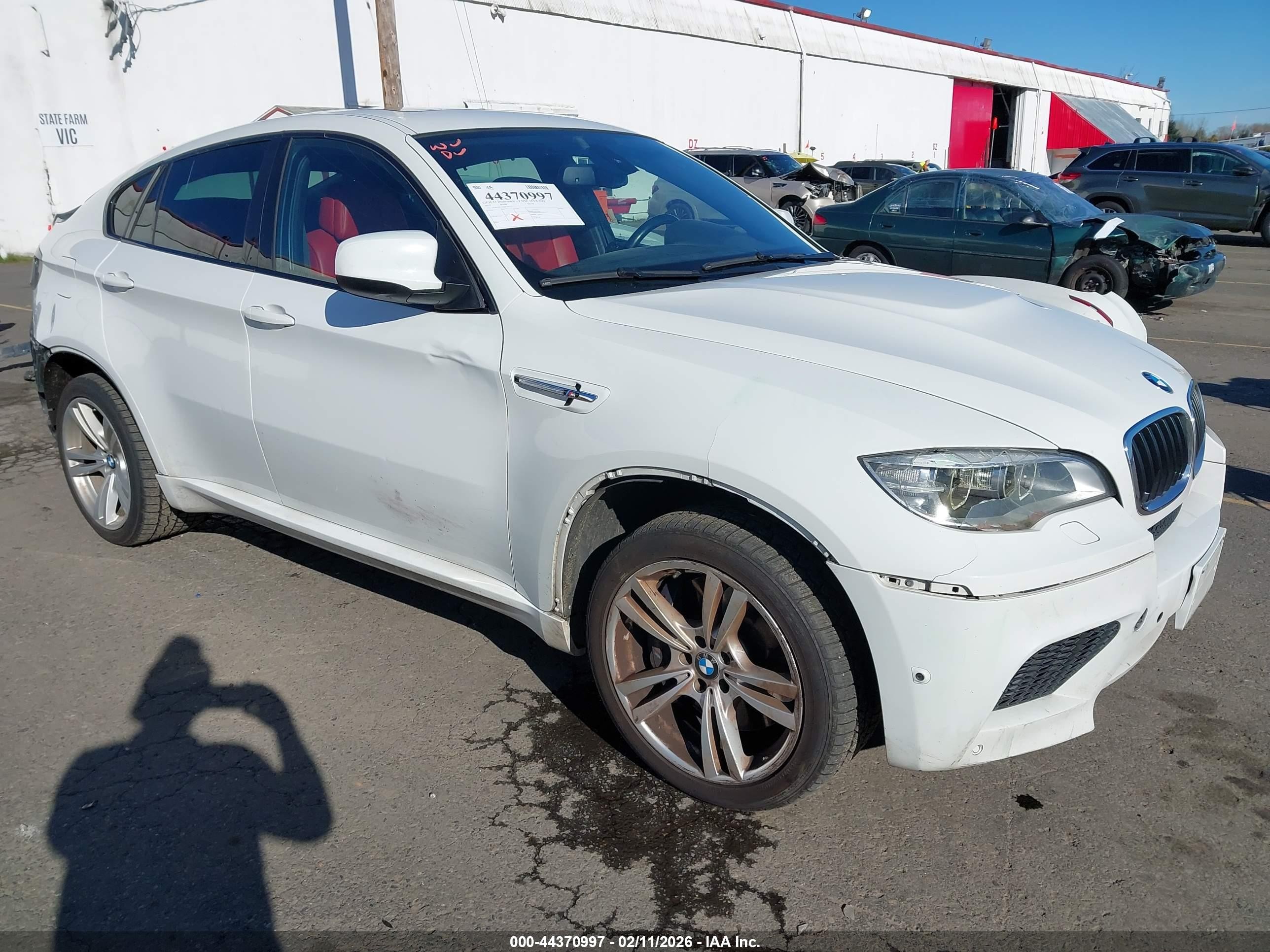 2013 Bmw X6 M   White vin: 5YMGZ0C59D0C40112
