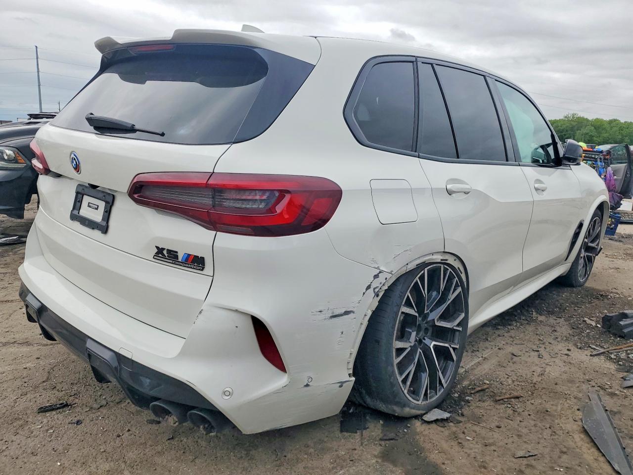 2023 Bmw X5 M White vin: 5YMJU0C05P9N62381
