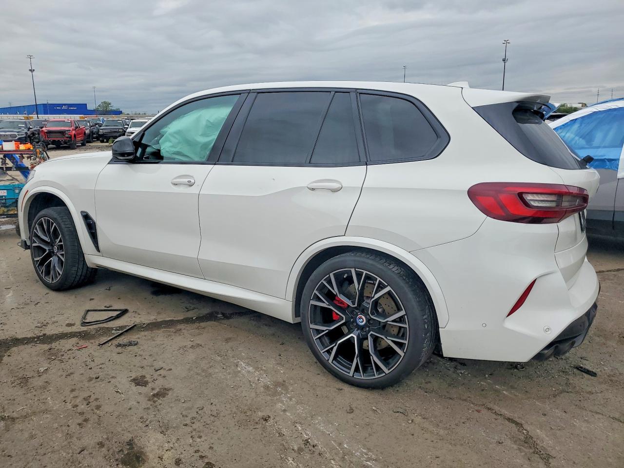 2023 Bmw X5 M White vin: 5YMJU0C05P9N62381