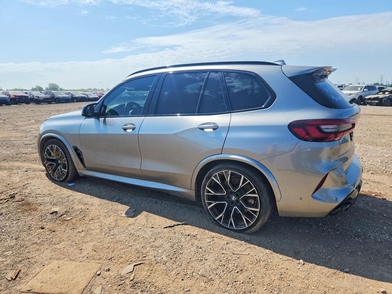 2020 Bmw X5 M Silver vin: 5YMJU0C0XL9D64019