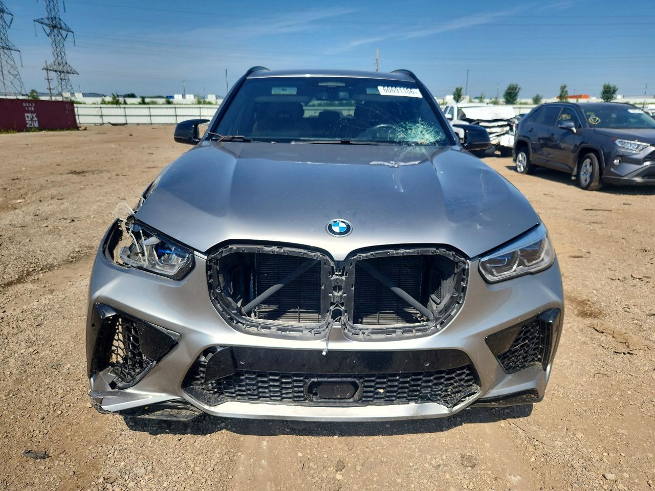 2020 Bmw X5 M Silver vin: 5YMJU0C0XL9D64019