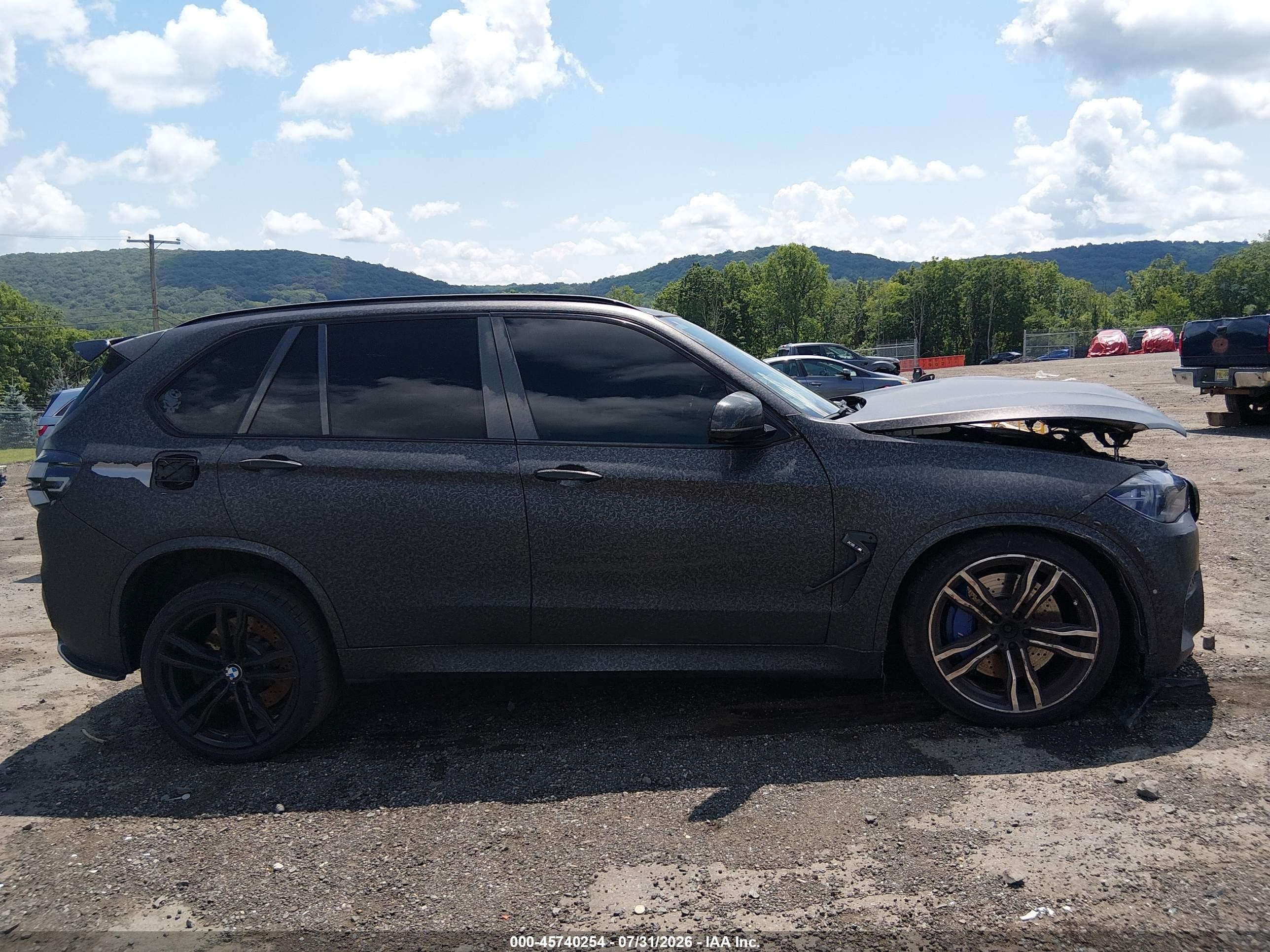 2015 Bmw X5 M   Black vin: 5YMKT6C52F0C89718