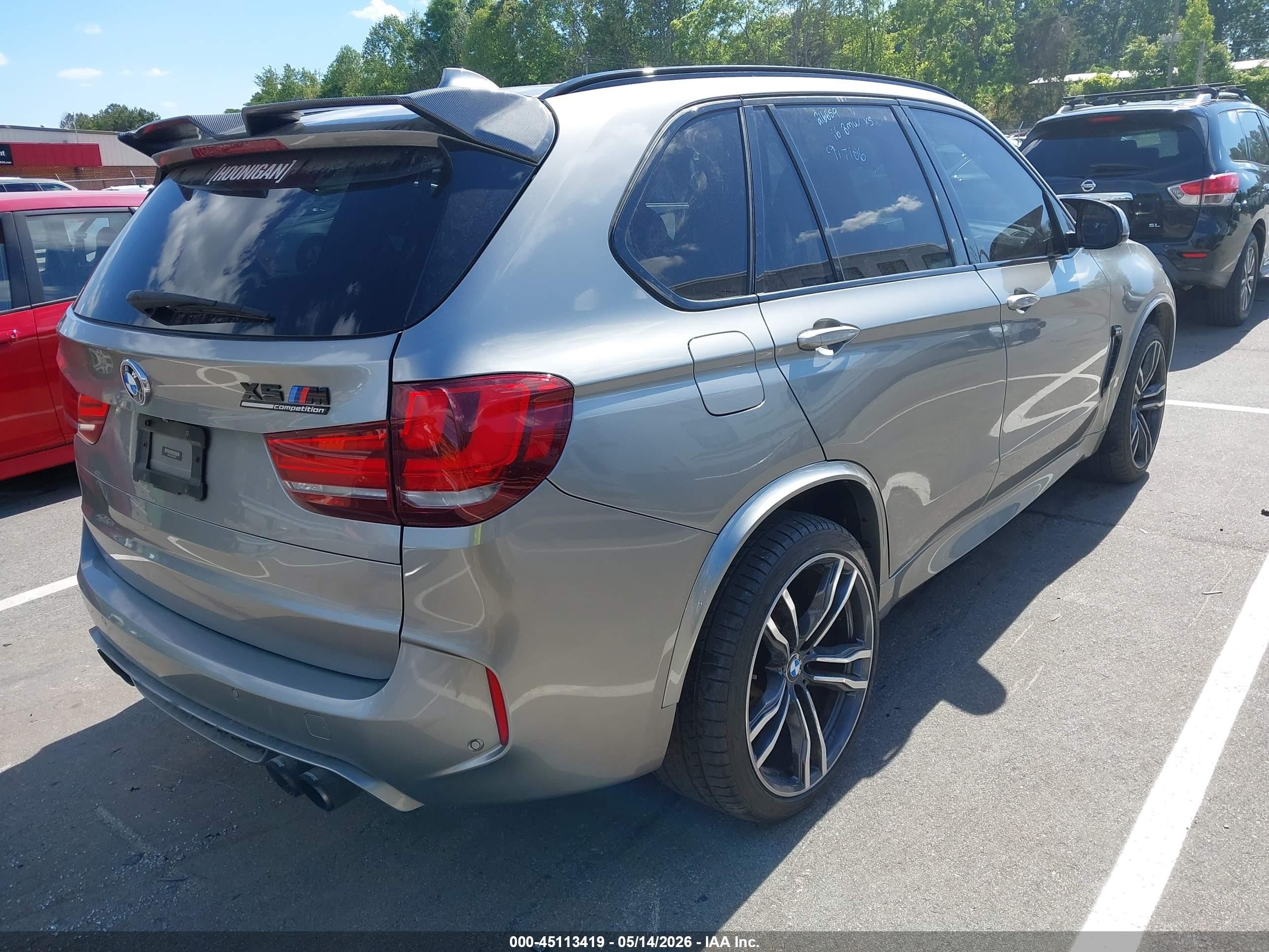 2017 Bmw X5 M   Gray vin: 5YMKT6C56H0U38910