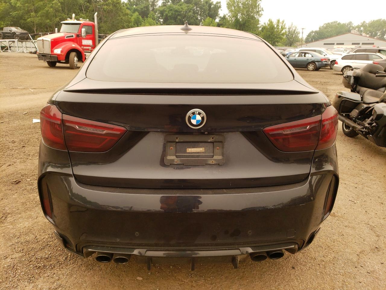 2015 Bmw X6 M Black vin: 5YMKW8C50F0G93684