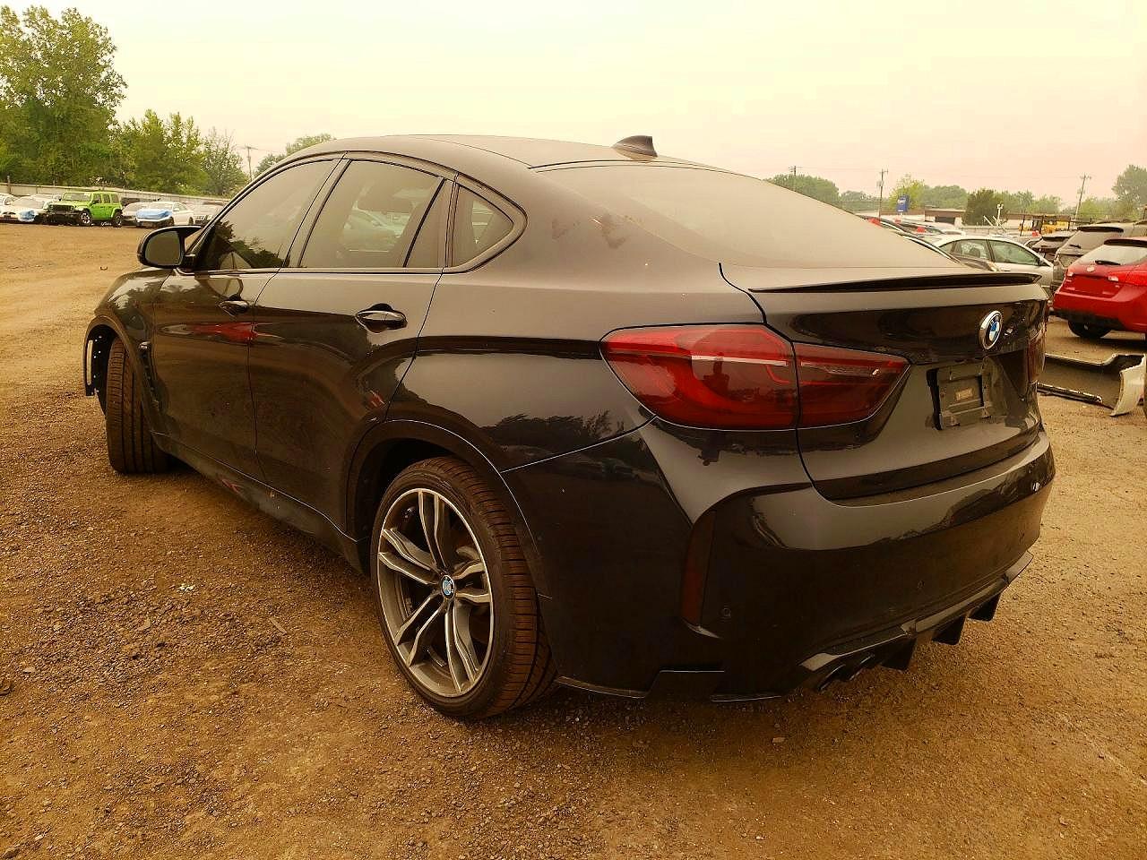 2015 Bmw X6 M Black vin: 5YMKW8C50F0G93684