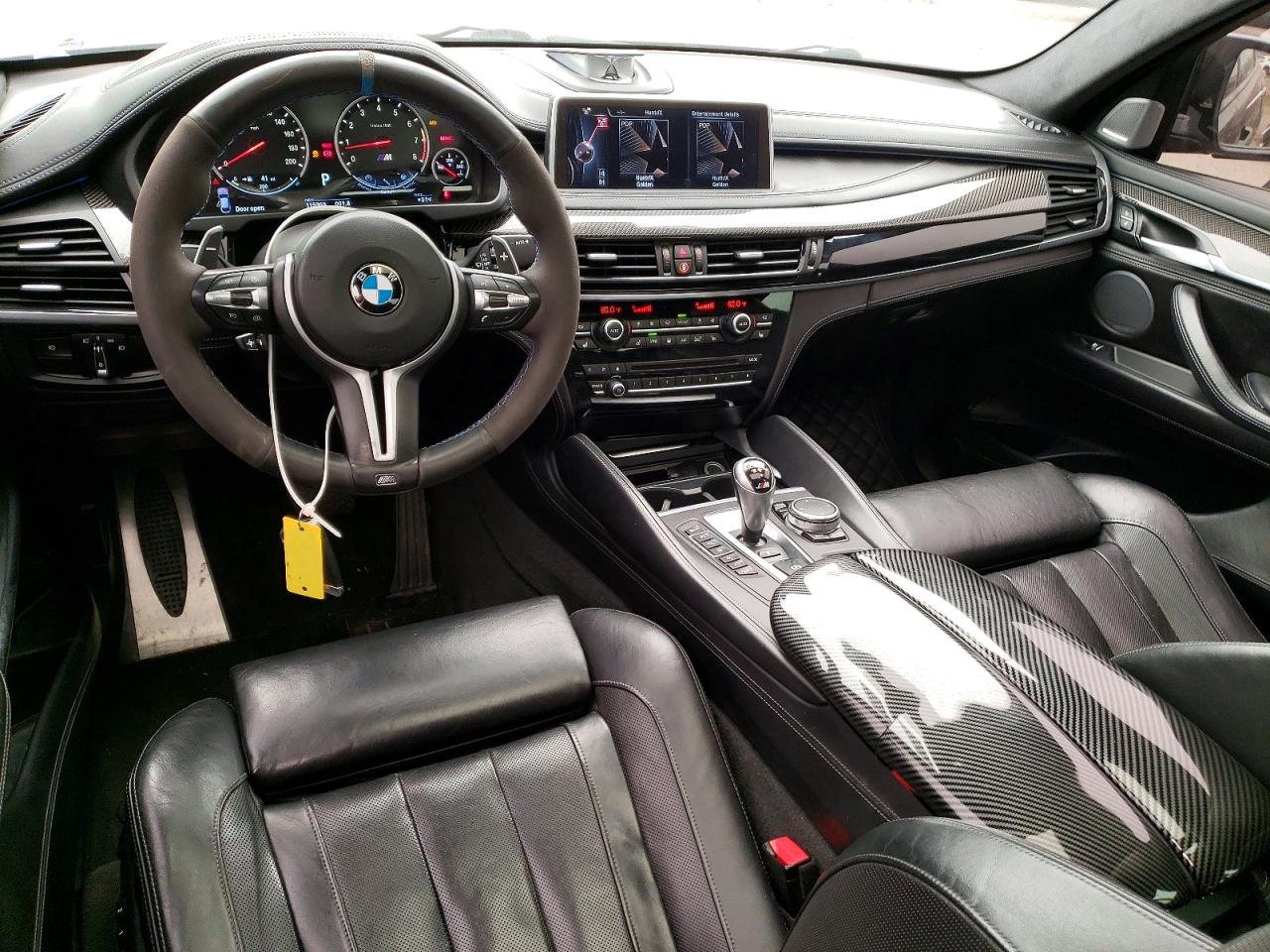 2015 Bmw X6 M Black vin: 5YMKW8C50F0G93684