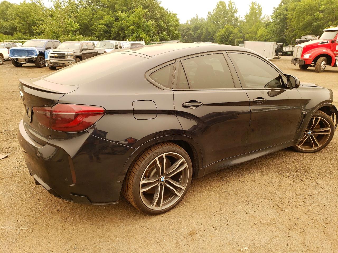 2015 Bmw X6 M Black vin: 5YMKW8C50F0G93684