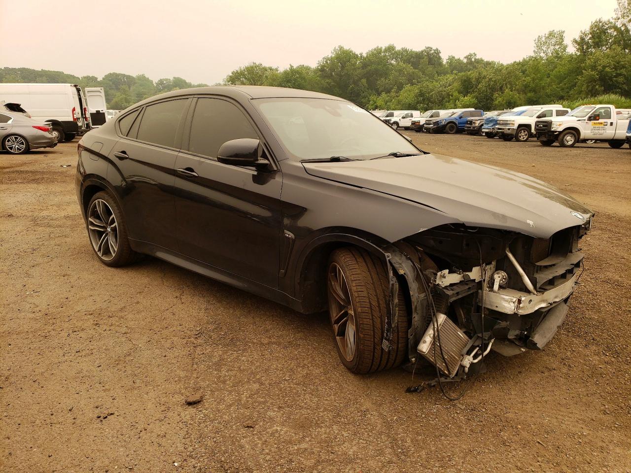 2015 Bmw X6 M Black vin: 5YMKW8C50F0G93684