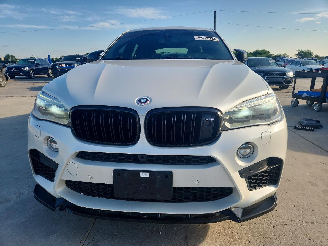 2015 Bmw X6 M White vin: 5YMKW8C54F0G93798