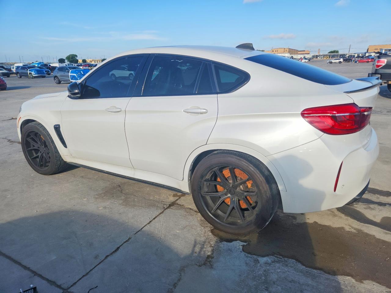 2015 Bmw X6 M White vin: 5YMKW8C54F0G93798