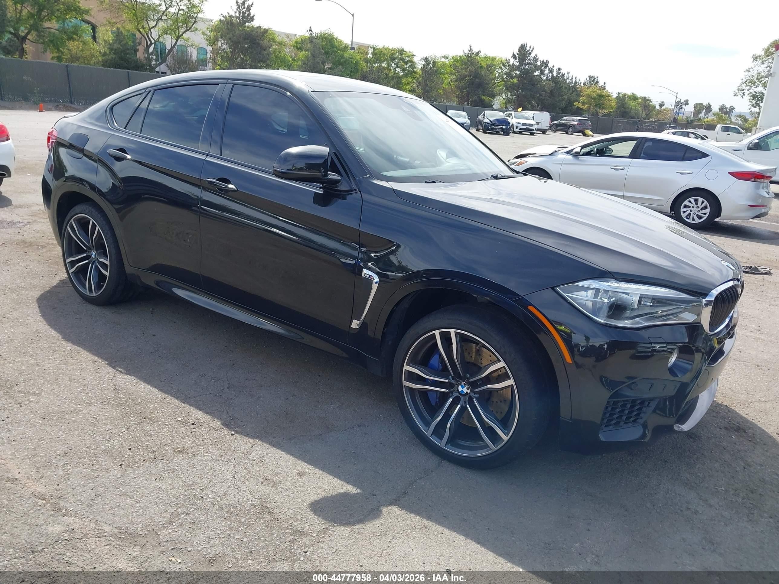 2015 Bmw X6 M   Black vin: 5YMKW8C55F0R42784