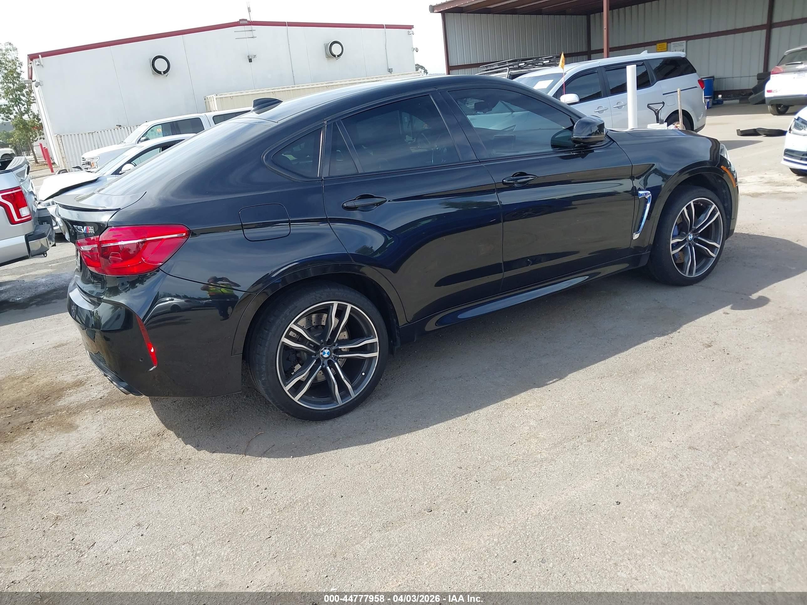 2015 Bmw X6 M   Black vin: 5YMKW8C55F0R42784