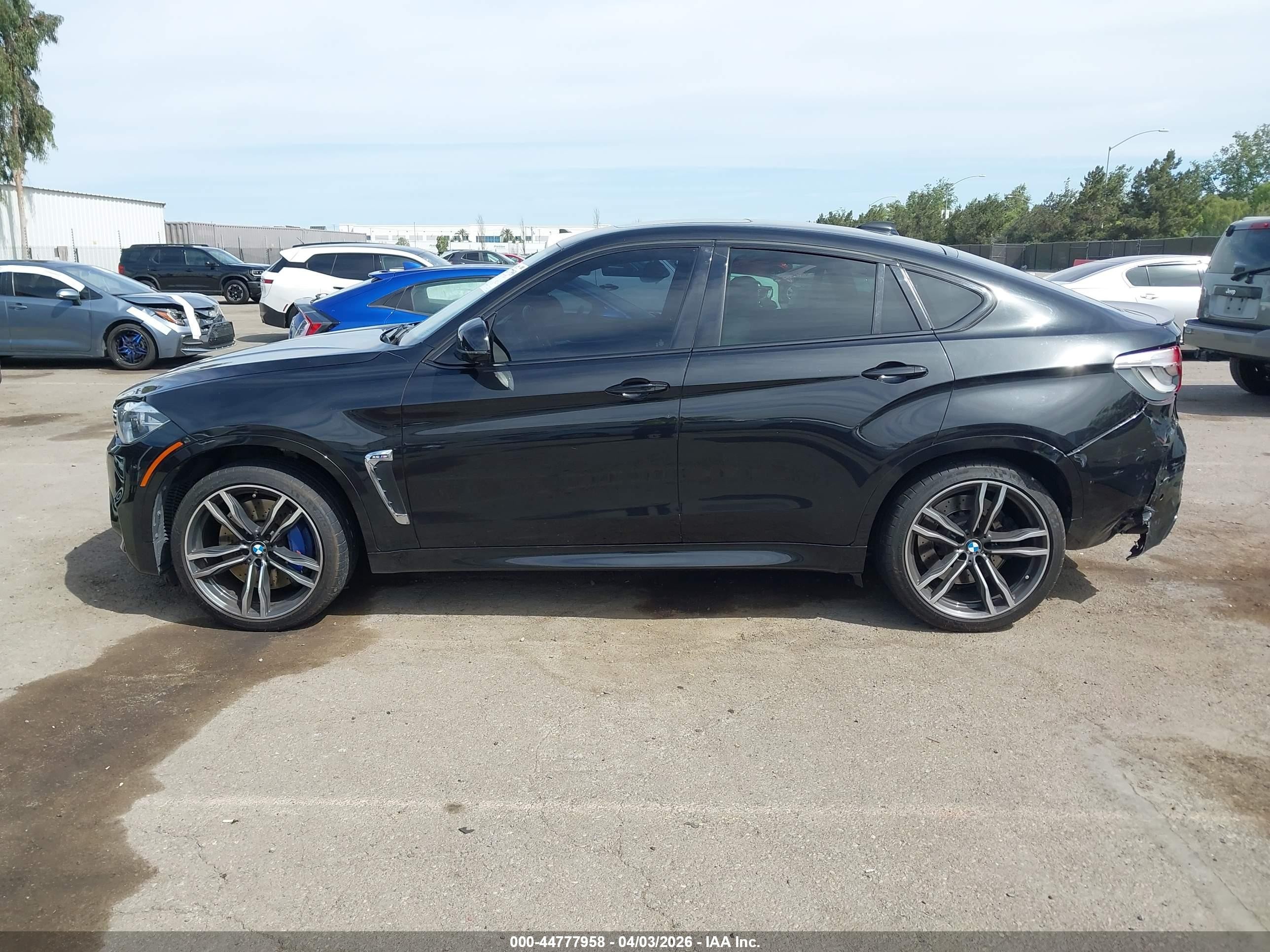 2015 Bmw X6 M   Black vin: 5YMKW8C55F0R42784