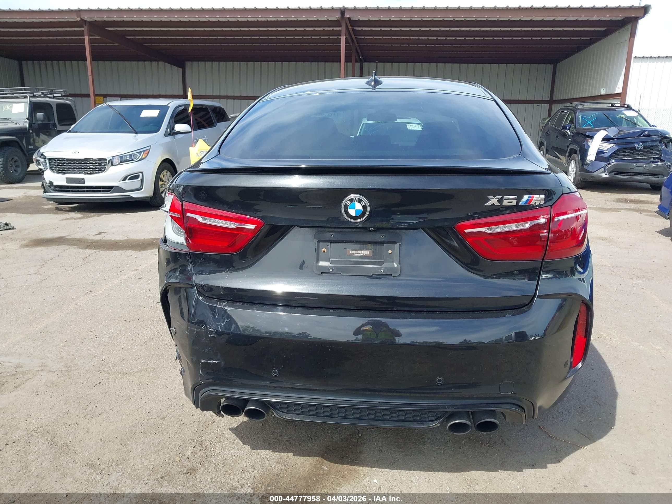2015 Bmw X6 M   Black vin: 5YMKW8C55F0R42784