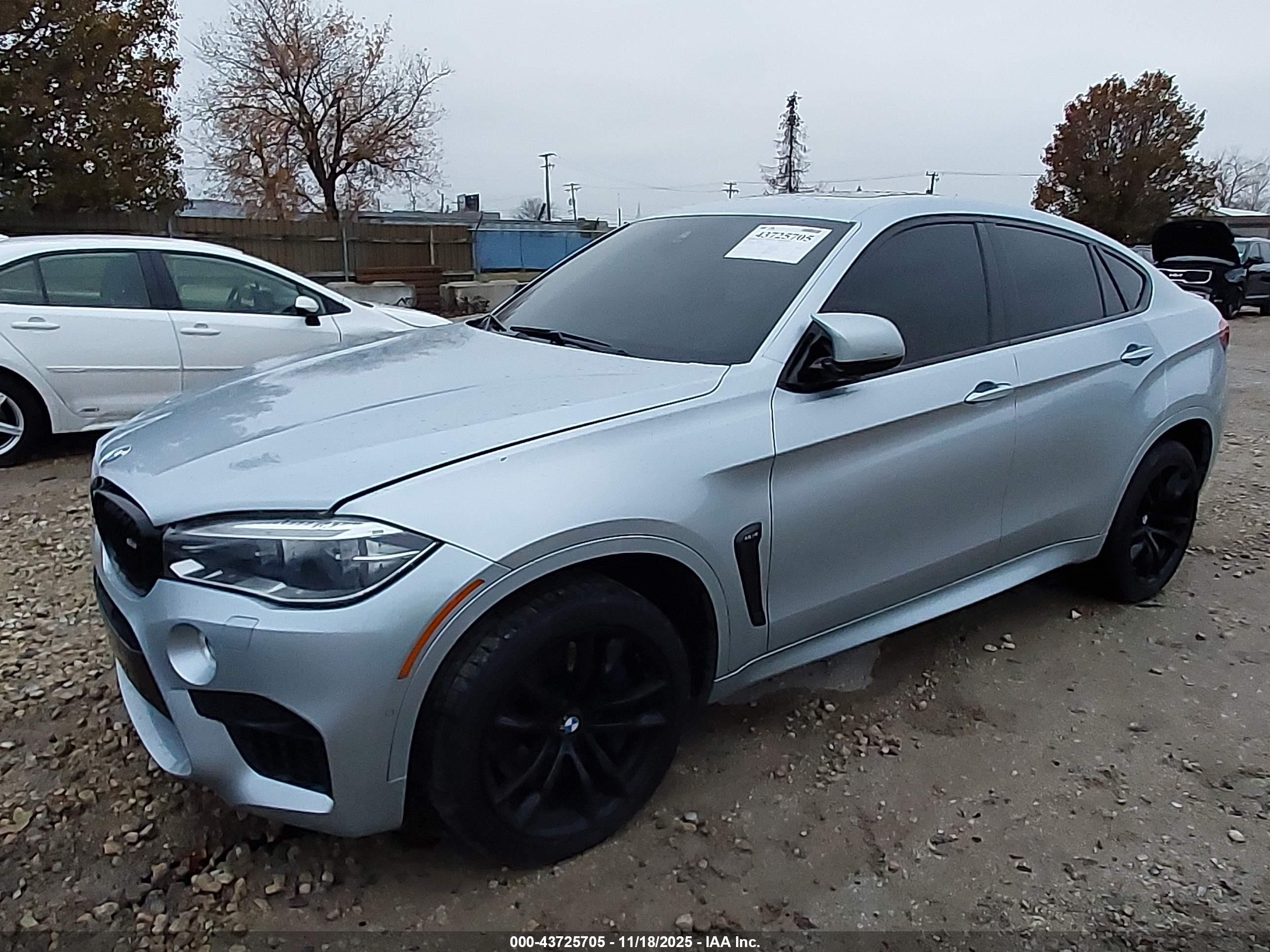 2015 Bmw X6 M   Silver vin: 5YMKW8C56F0R42728