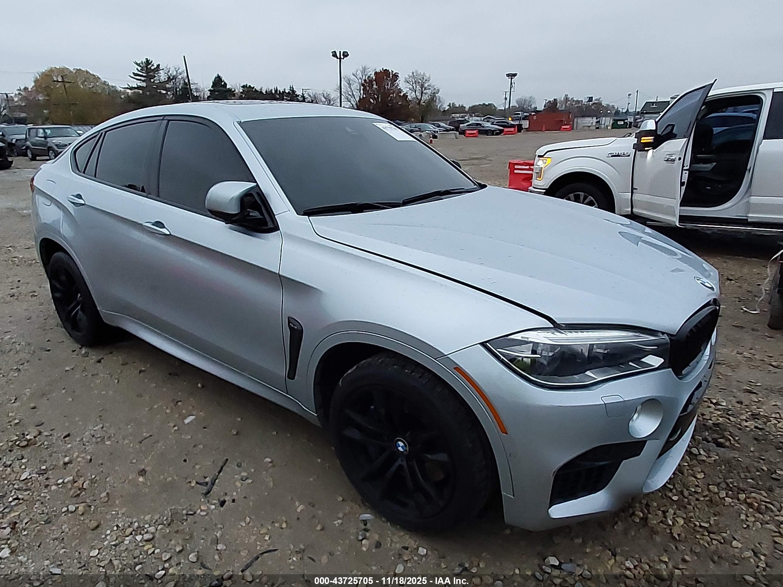 2015 Bmw X6 M   Silver vin: 5YMKW8C56F0R42728