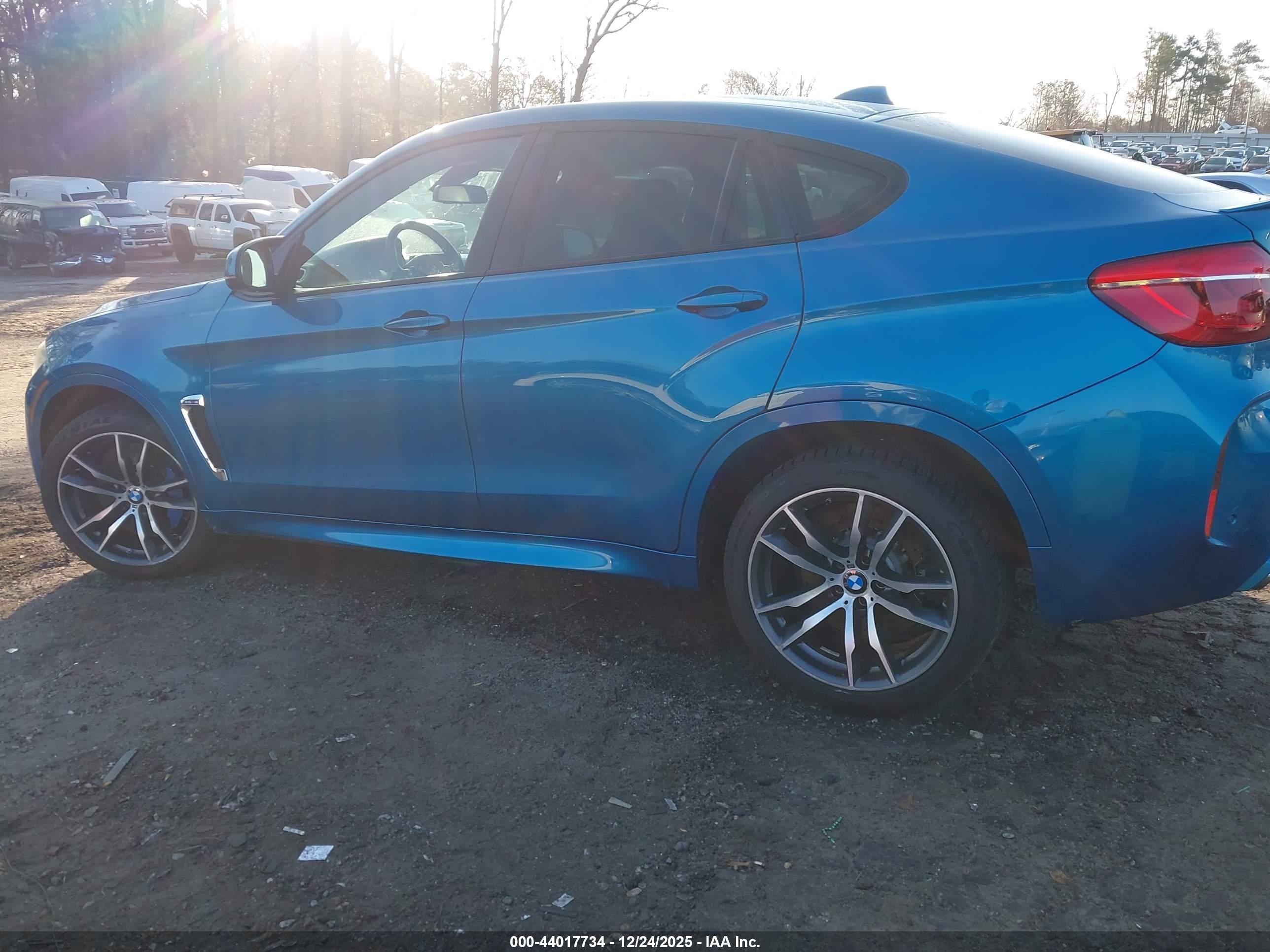 2015 Bmw X6 M   Light Blue vin: 5YMKW8C56F0R42762