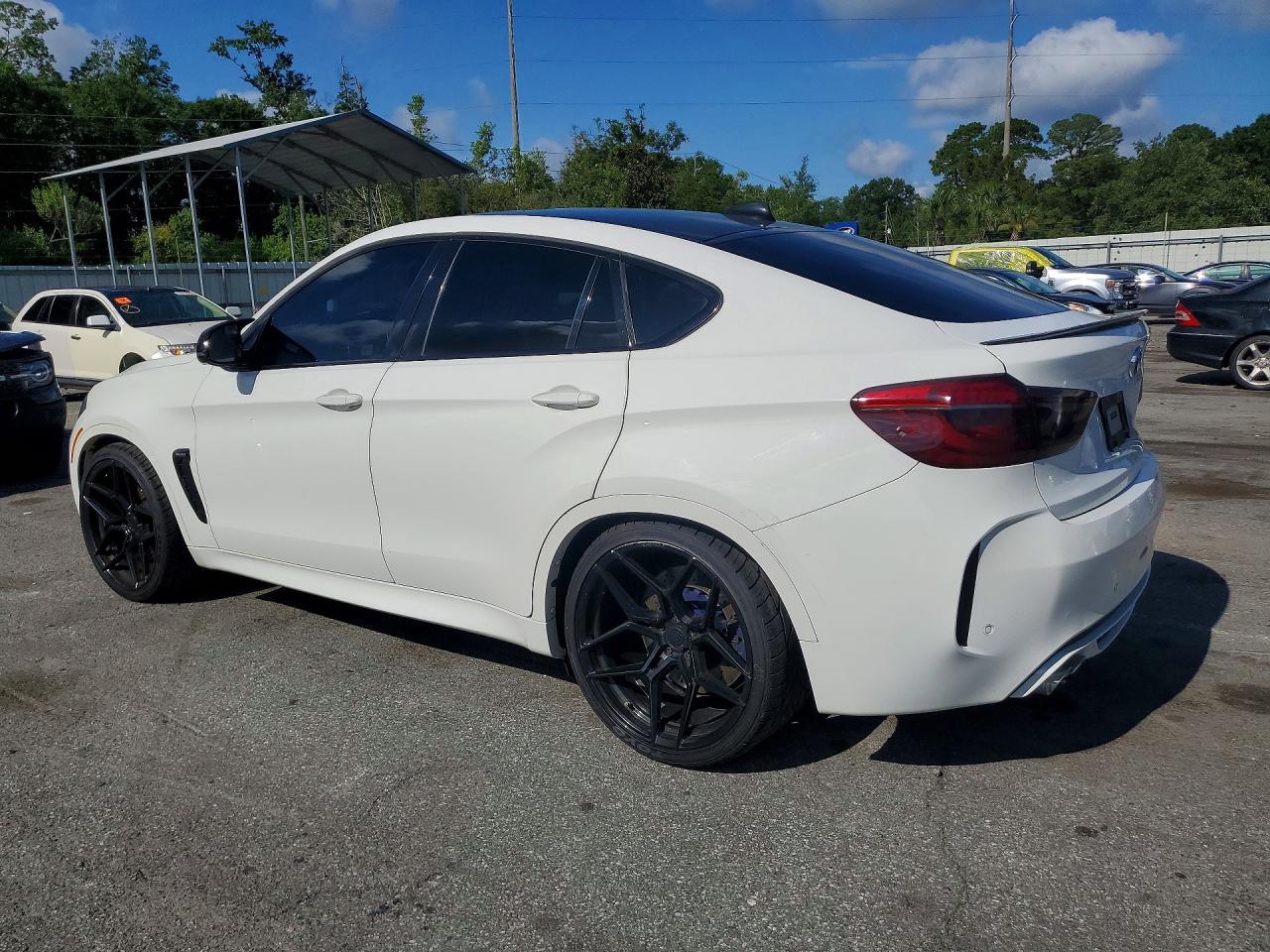 2015 Bmw X6 M Белый vin: 5YMKW8C57F0R42754