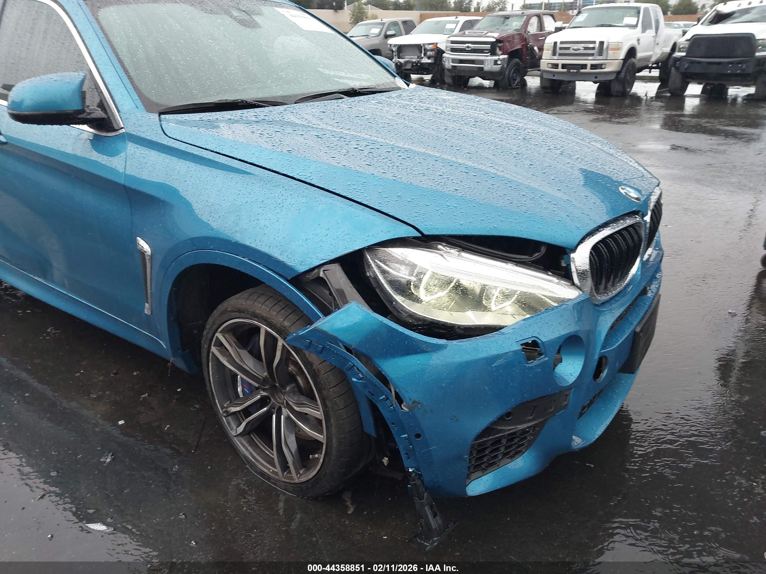 2015 Bmw X6 M   Blue vin: 5YMKW8C59F0G93960