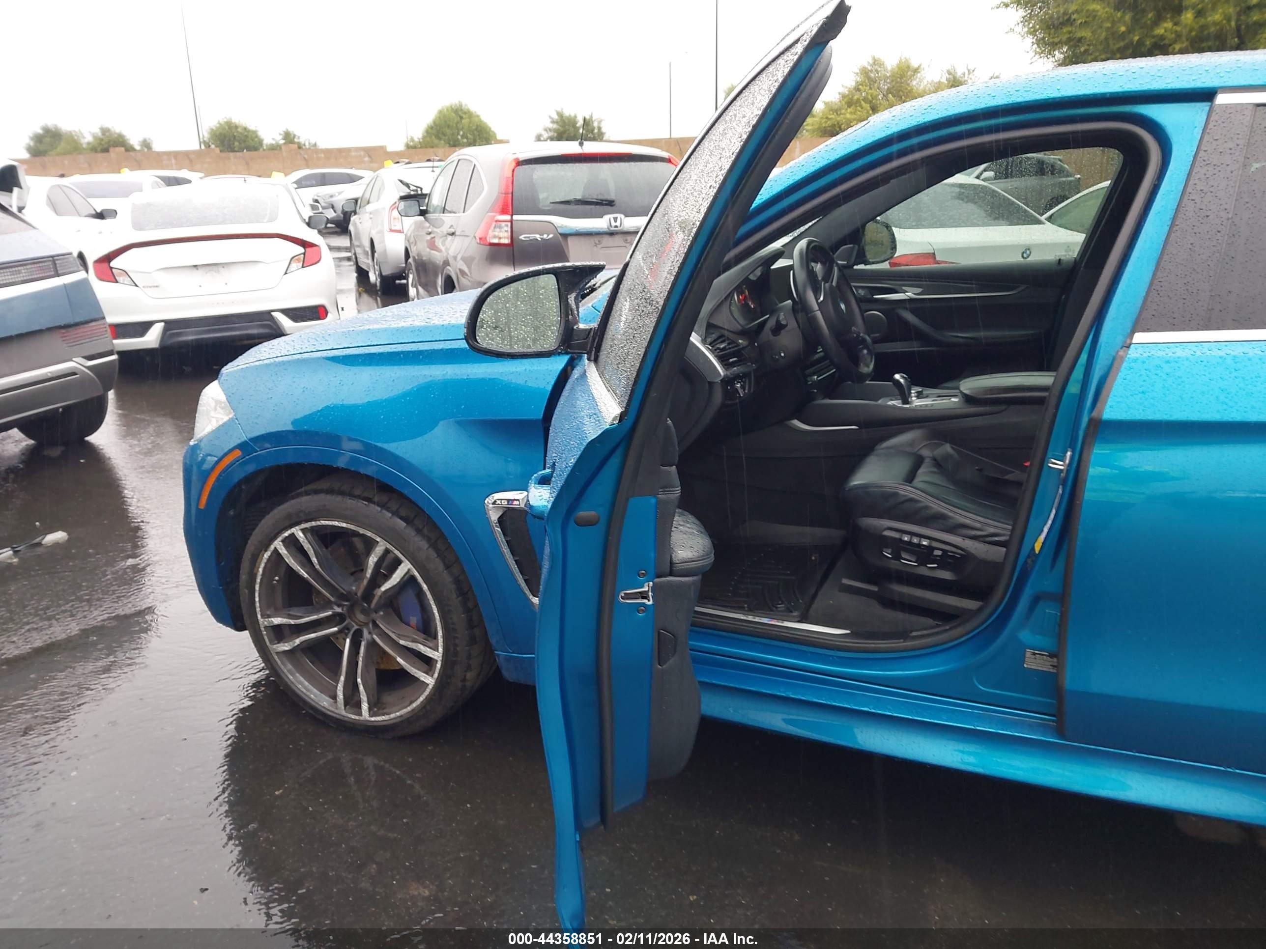 2015 Bmw X6 M   Blue vin: 5YMKW8C59F0G93960