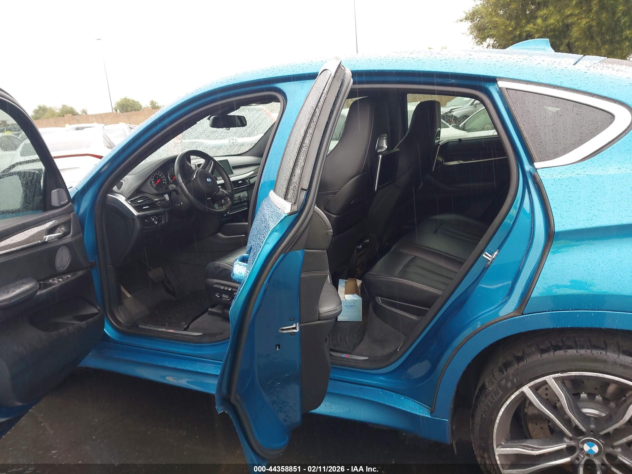 2015 Bmw X6 M   Blue vin: 5YMKW8C59F0G93960