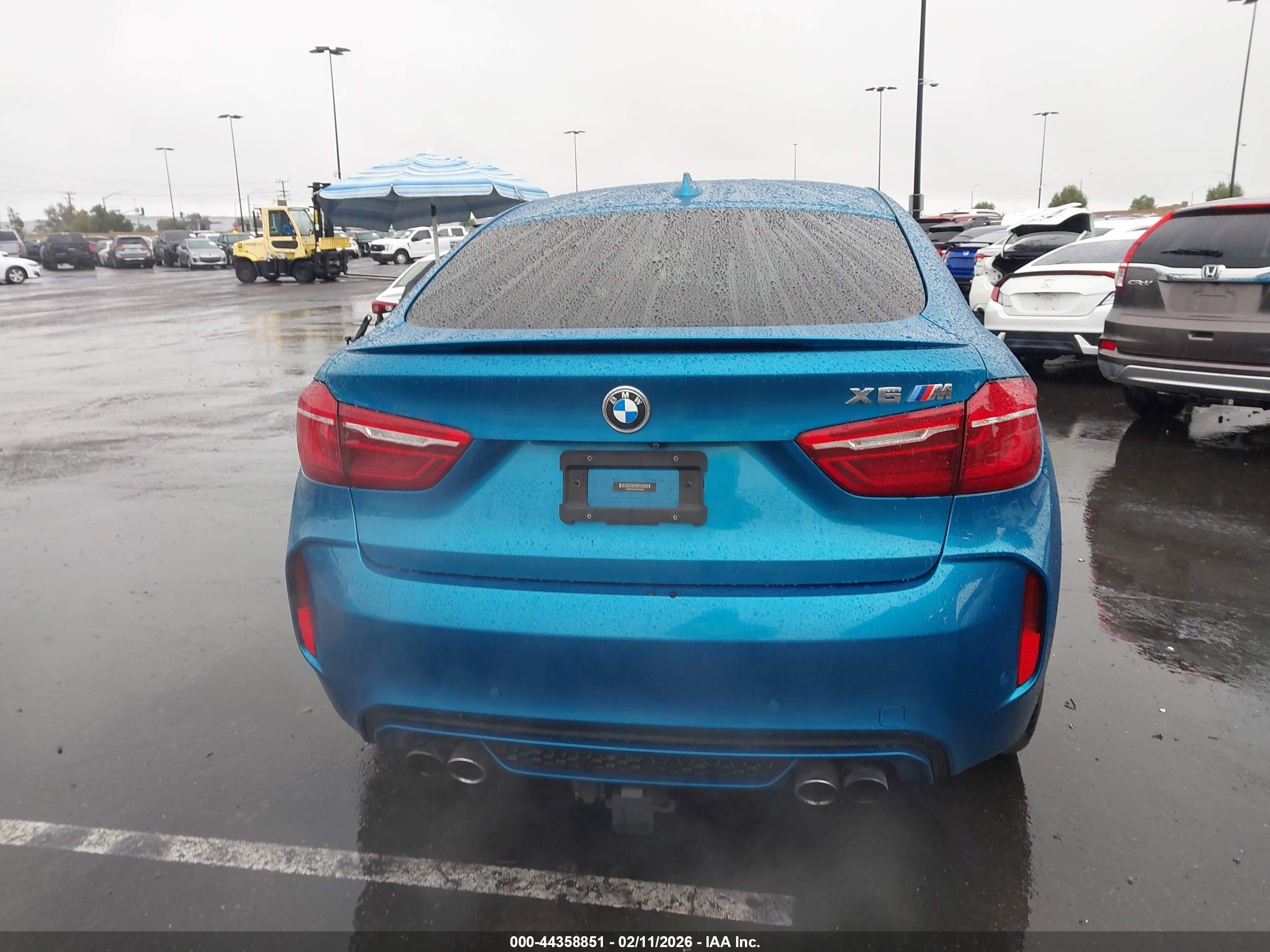 2015 Bmw X6 M   Blue vin: 5YMKW8C59F0G93960