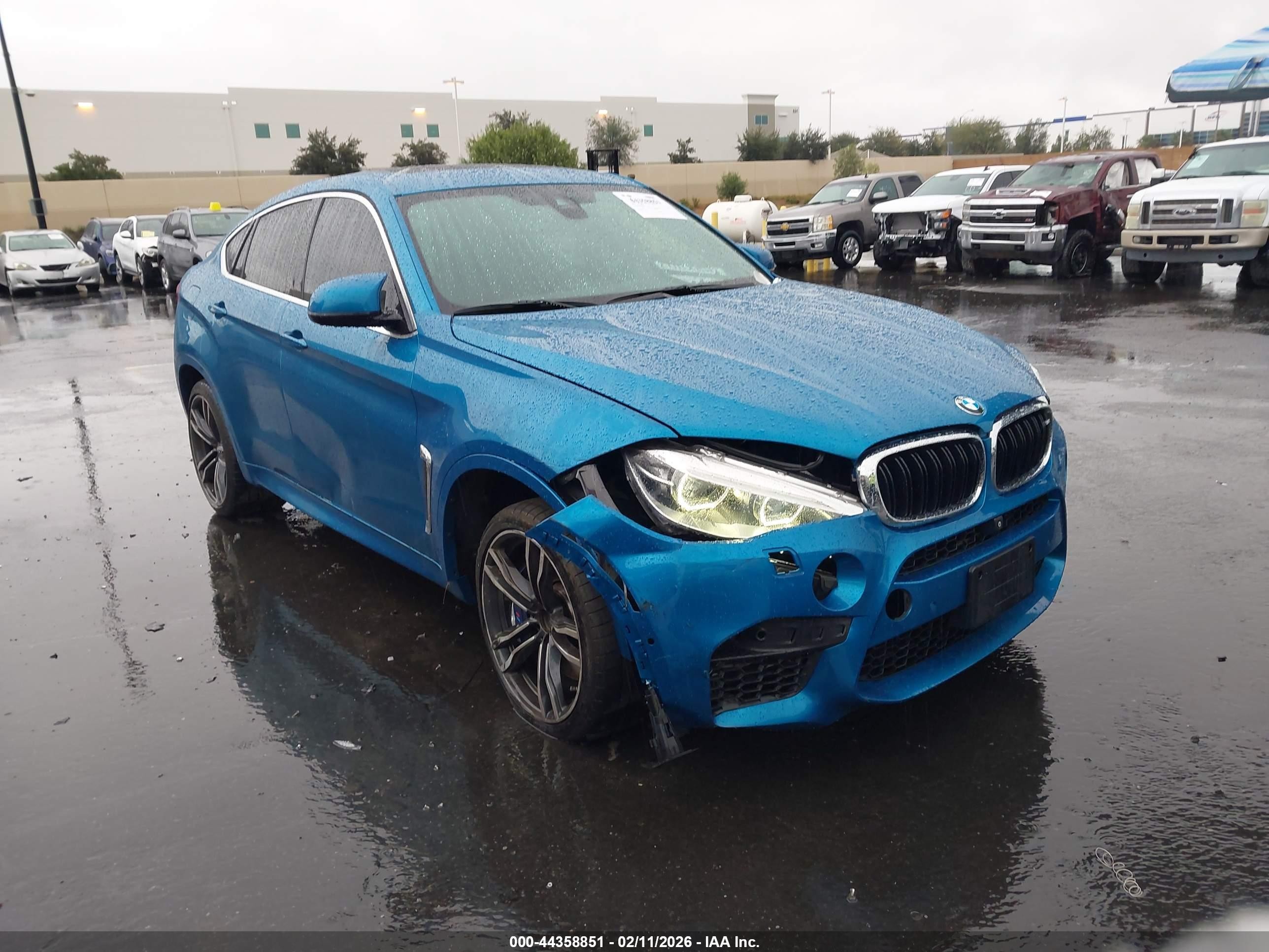 2015 Bmw X6 M   Blue vin: 5YMKW8C59F0G93960