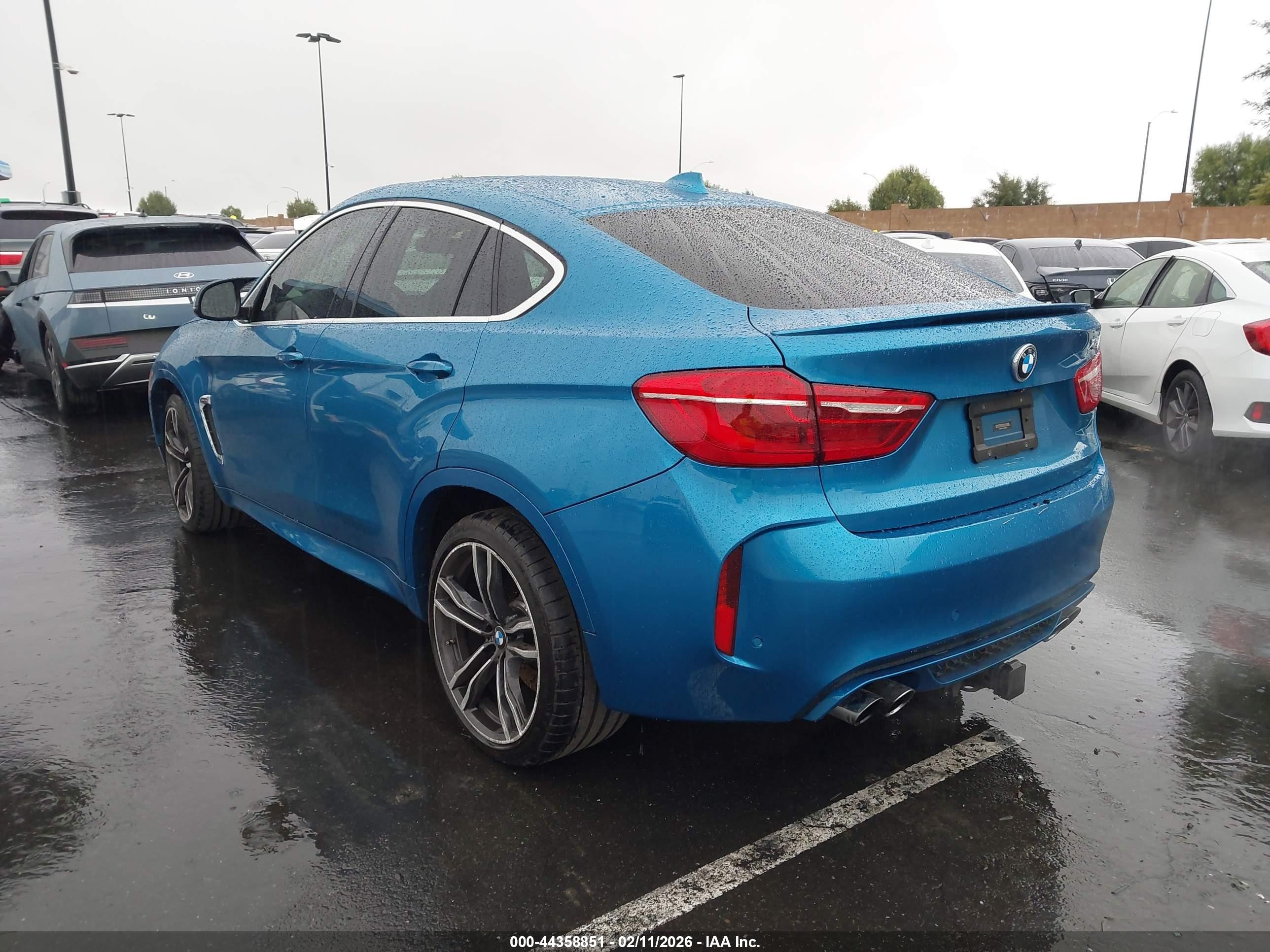 2015 Bmw X6 M   Blue vin: 5YMKW8C59F0G93960